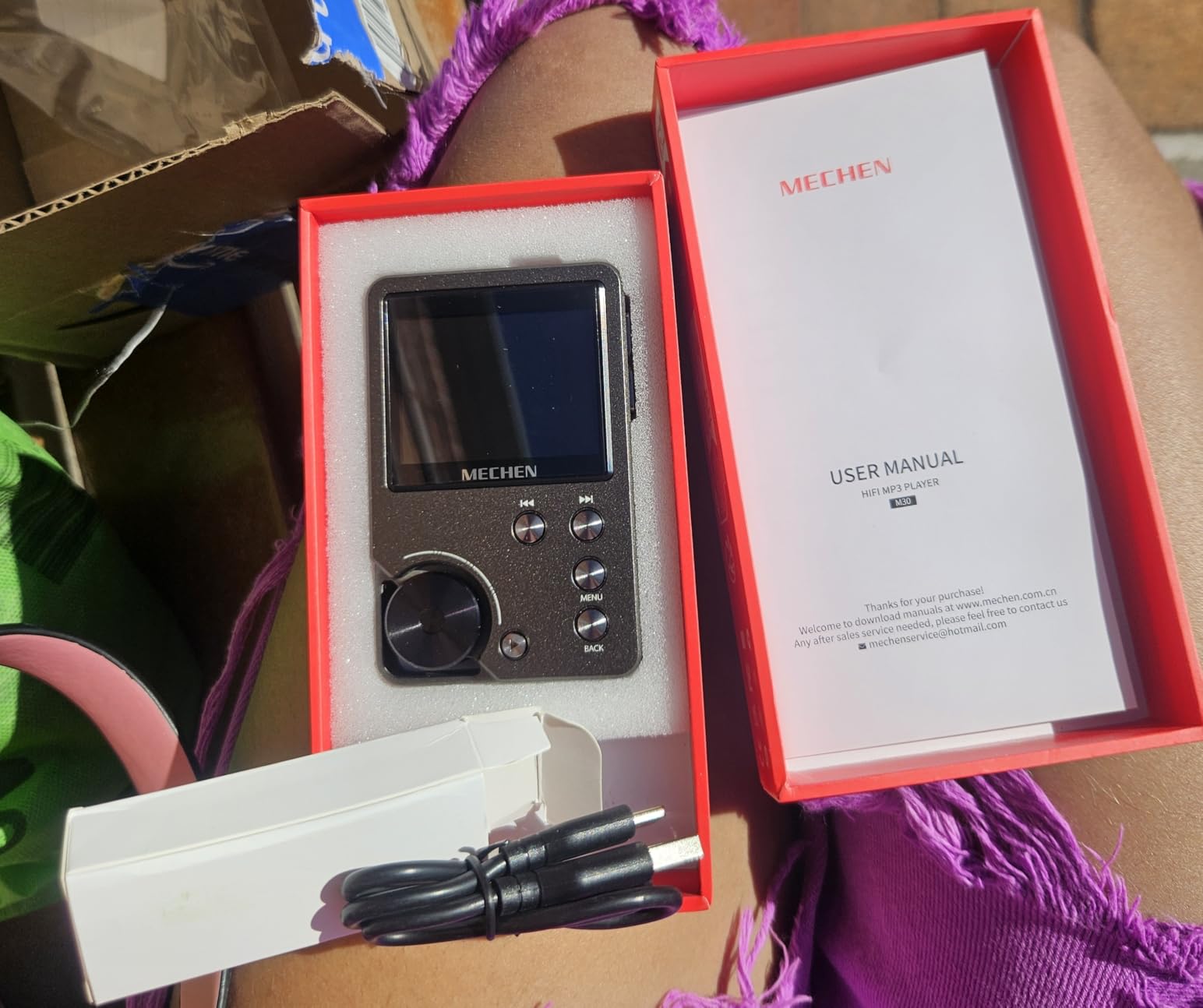 MECHEN M30 HiFi MP3 Player 64GB DAC Decoding DSD Gold customer photo 1