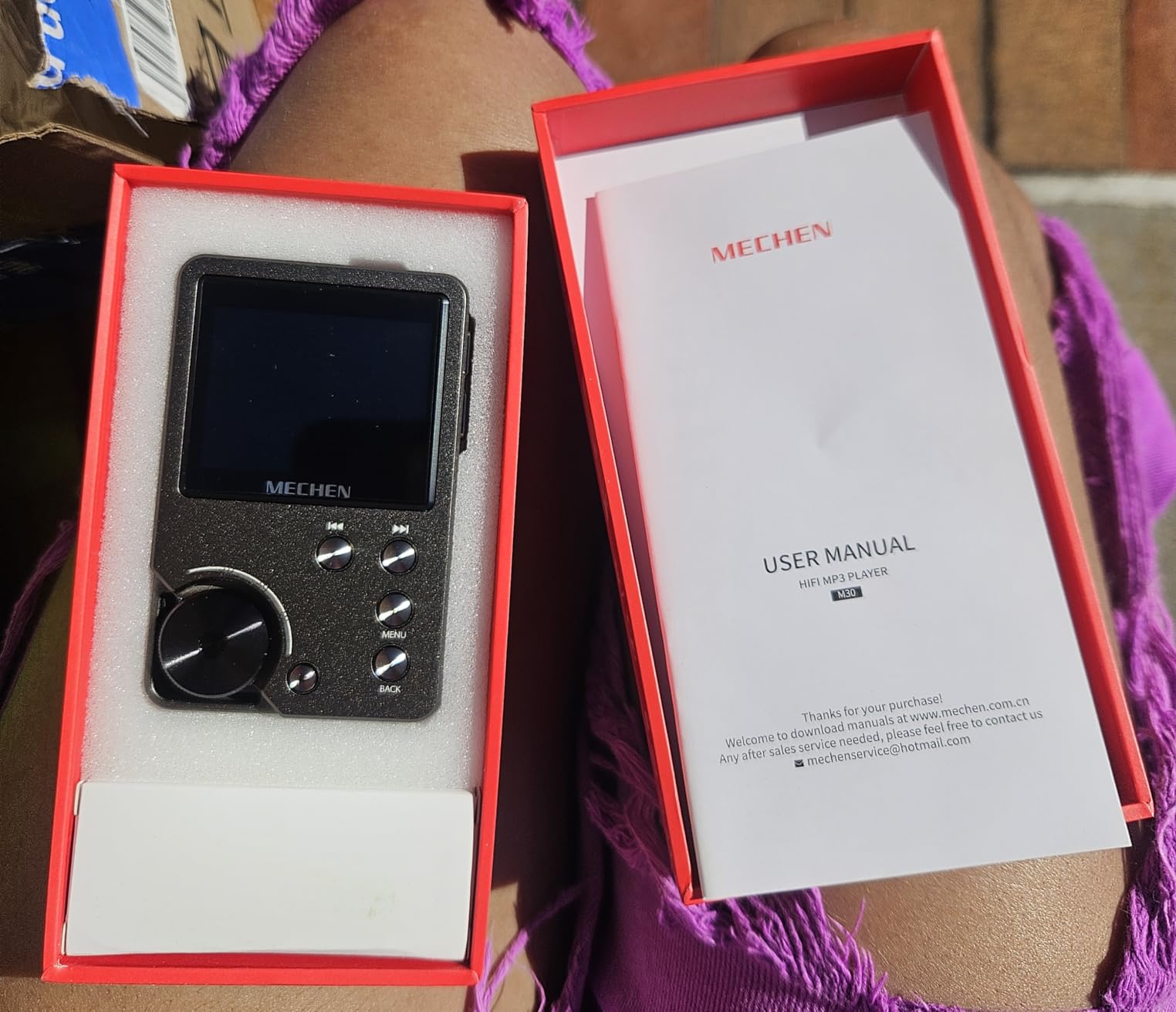 MECHEN M30 HiFi MP3 Player 64GB DAC Decoding DSD Gold customer photo 2
