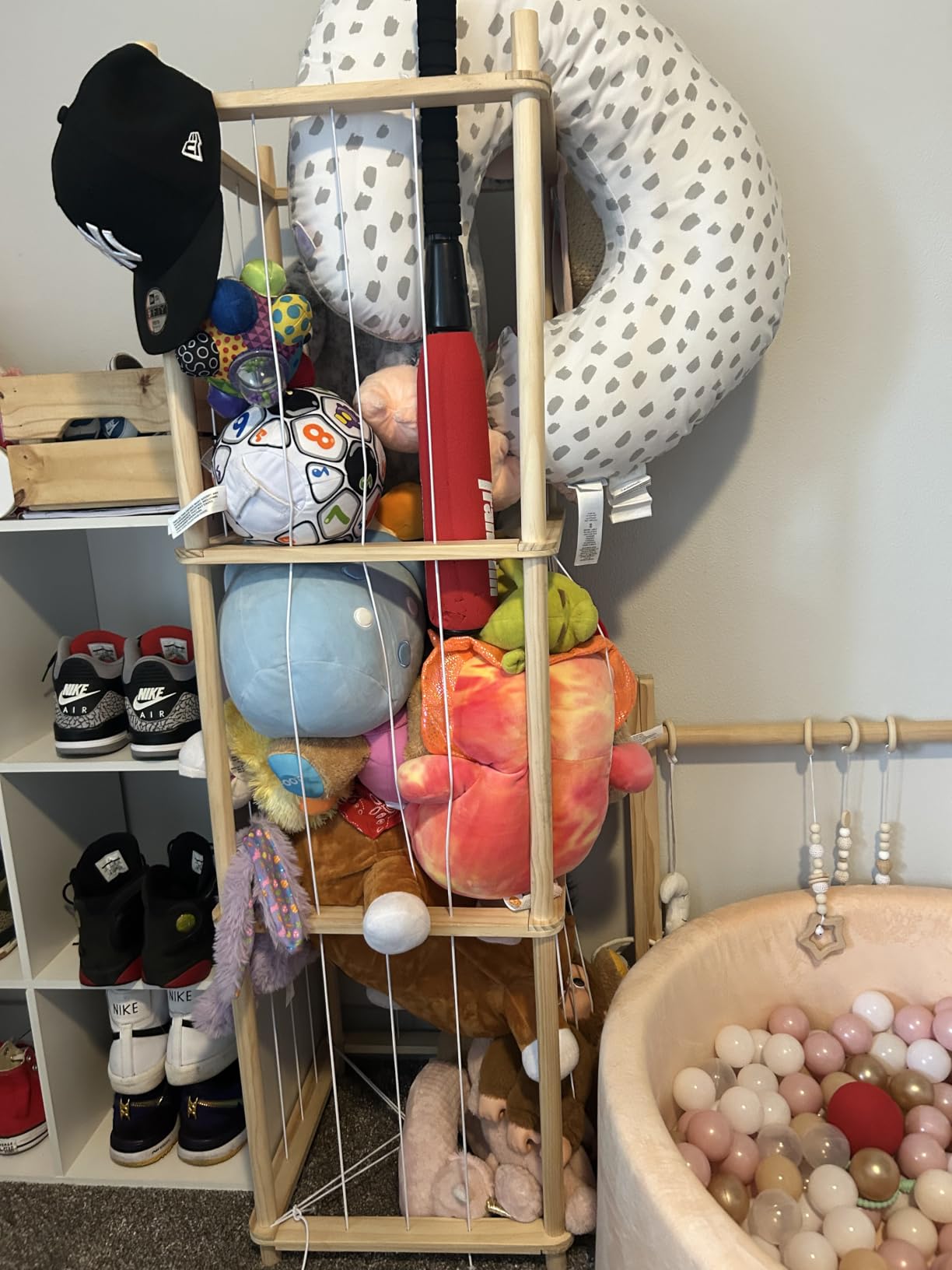 Woodure Stuffed Animal Storage & Organizer, Wooden Toy Holder Zoo for Kids customer photo 2