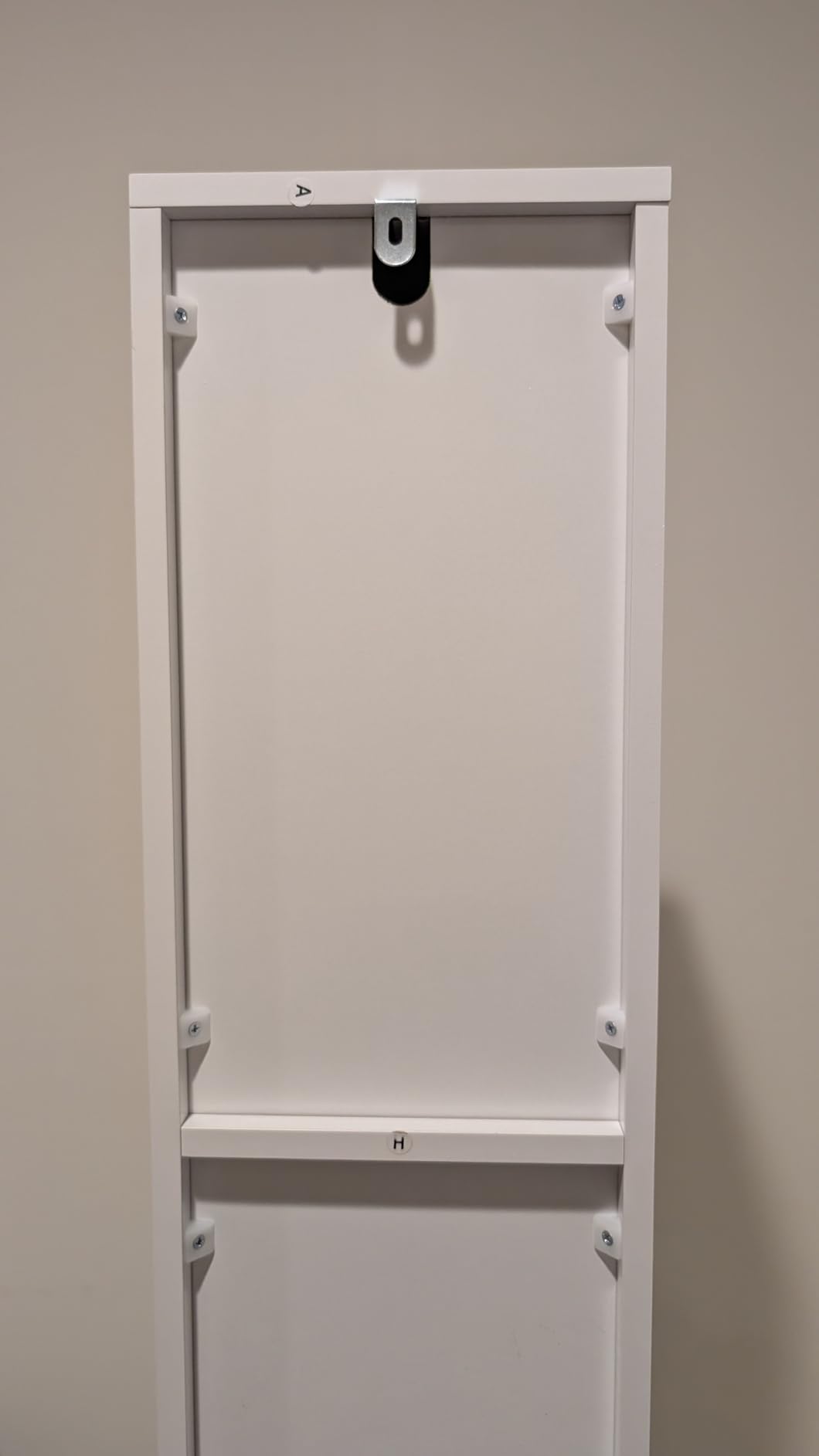 TEENFON Bathroom Cabinet, Narrow Bathroom Storage Cabinet with 5 Adjustable Shelves & Drawer, Freestanding Cupboard for Small Spaces, White customer photo 1