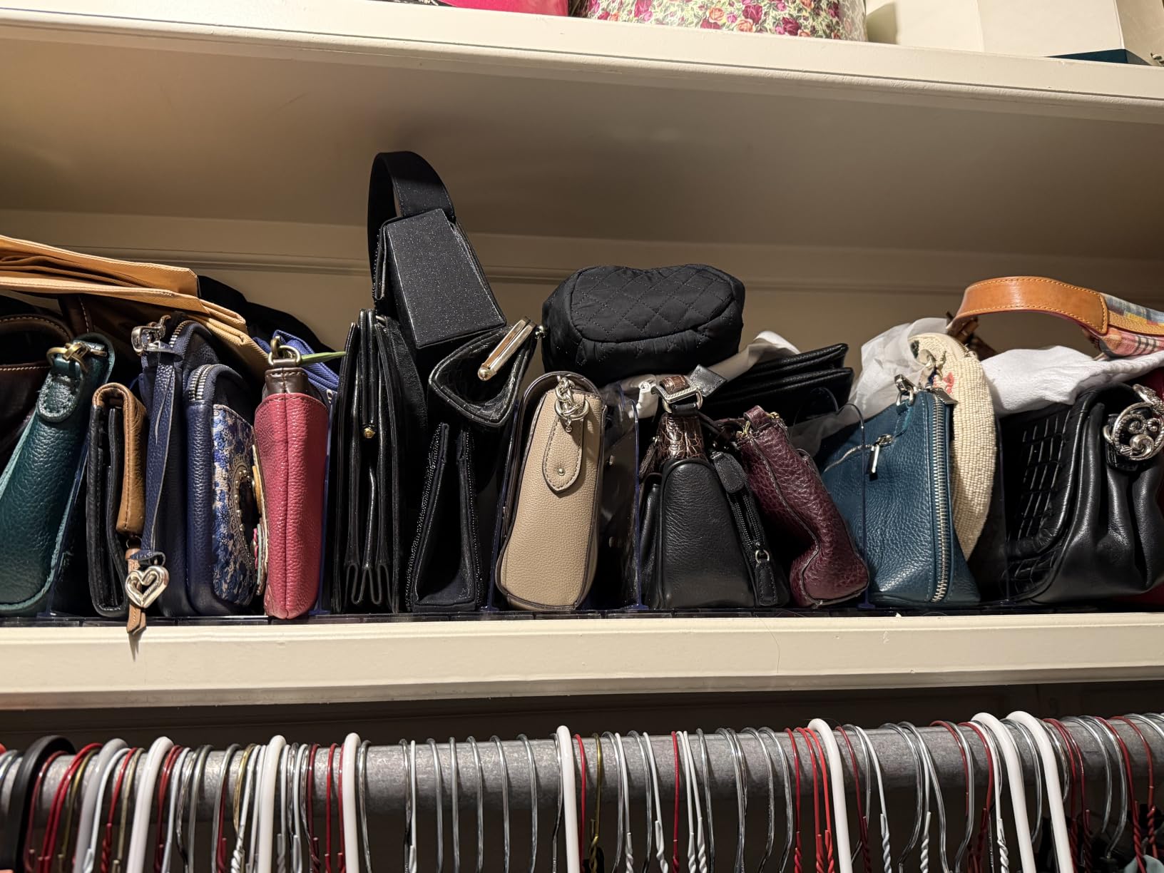 Lifewit Purse Organizer for Closet, Adjustable Clear Handbag Shelf Dividers customer photo 1