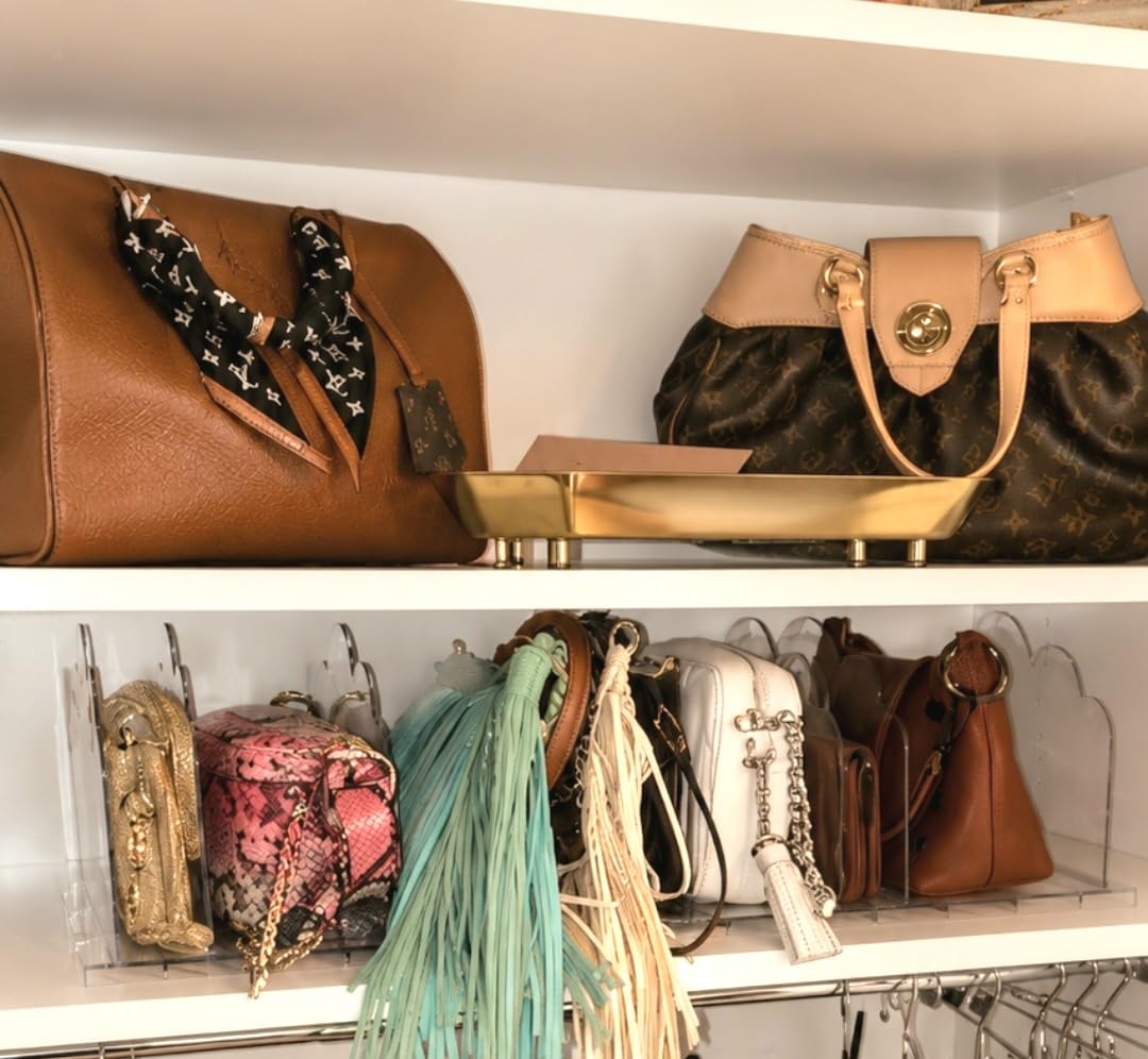 Lifewit Purse Organizer for Closet, Adjustable Clear Handbag Shelf Dividers customer photo 2
