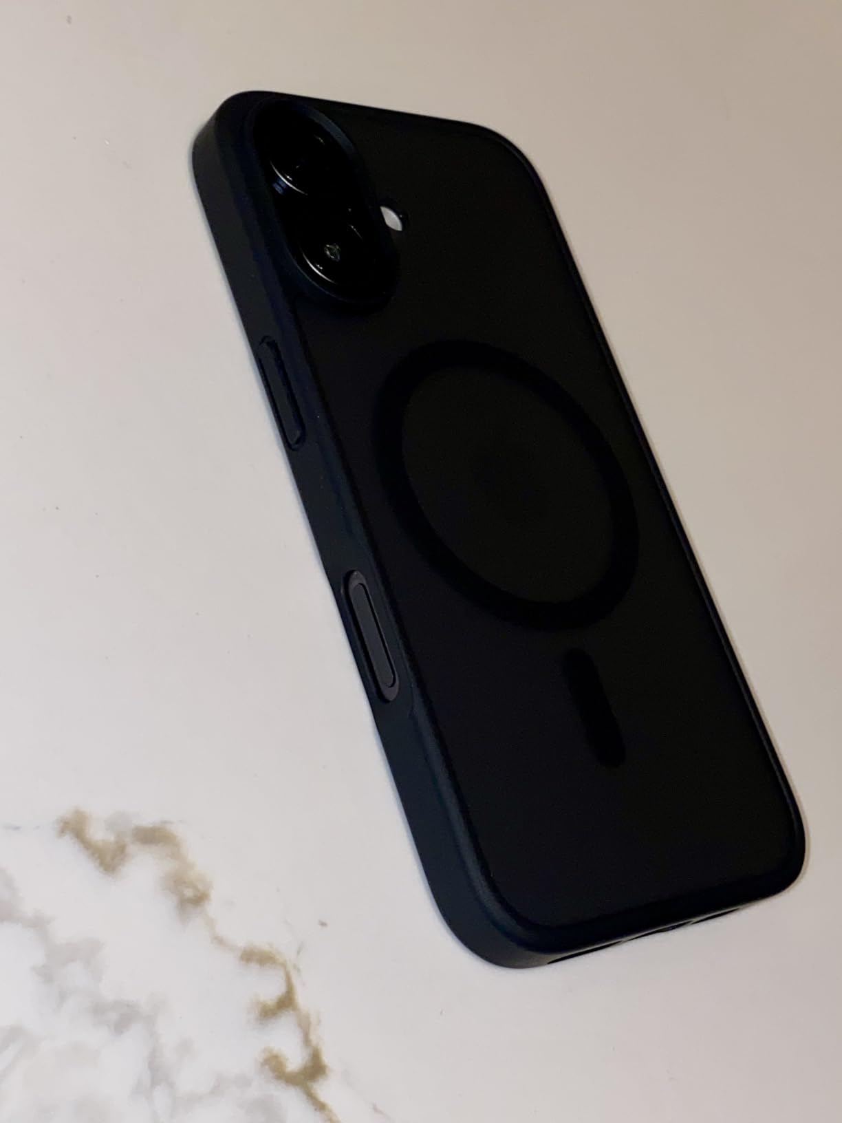 SUPFINE Magnetic for iPhone 16 Case Black | With Screen Protector, Translucent Matte, Compatible with MagSafe, Military Grade Drop Proof, Rugged Shockproof Protective customer photo 1