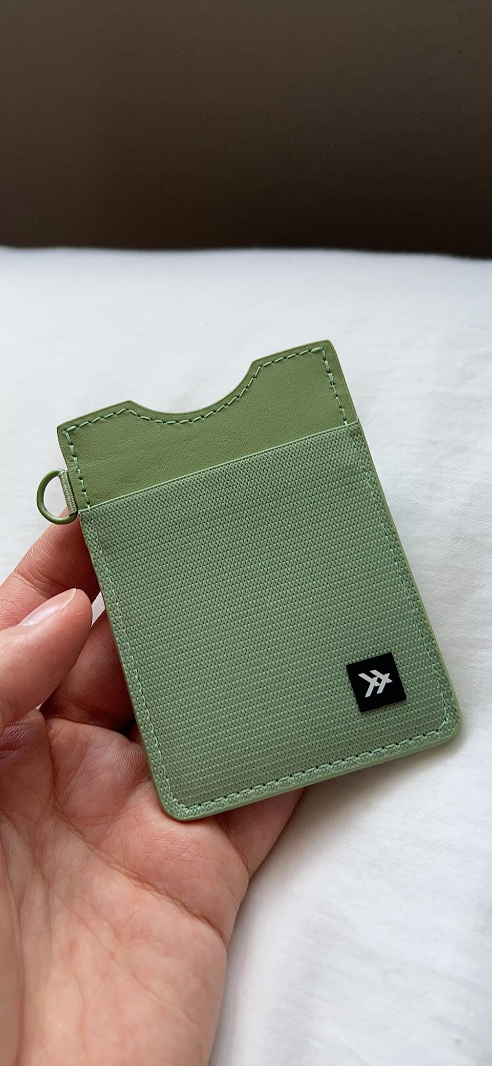 Thread Wallets Ultra Slim Minimalist Leather Card Holder Wallet (Olive) customer photo 1