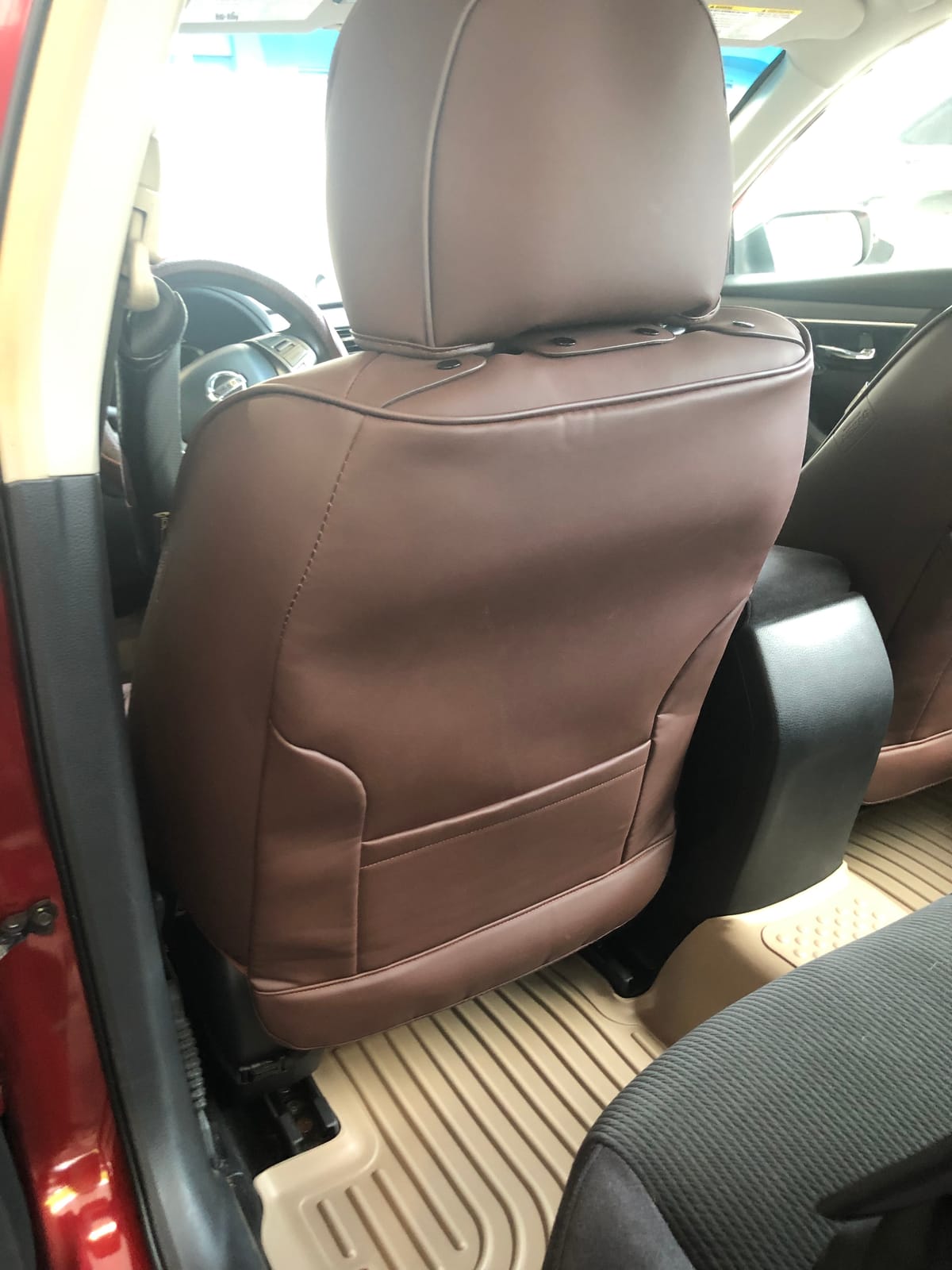 Coverado Car Seat Covers Front, Seat Covers for Cars, Waterproof 2-Pack Car Seat Cushions, Leather Carseat Seat Protectors, Universal Seat Covers Fit for Most Sedans SUV Pick-up Trucks(Brown) customer photo 2