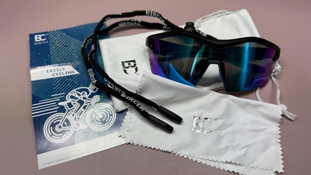 BIRCEN Photochromic Cycling Glasses for Men Women: UV400 Baseball Sunglasses, Sports Sunglasses for Running MTB Golf customer photo 2