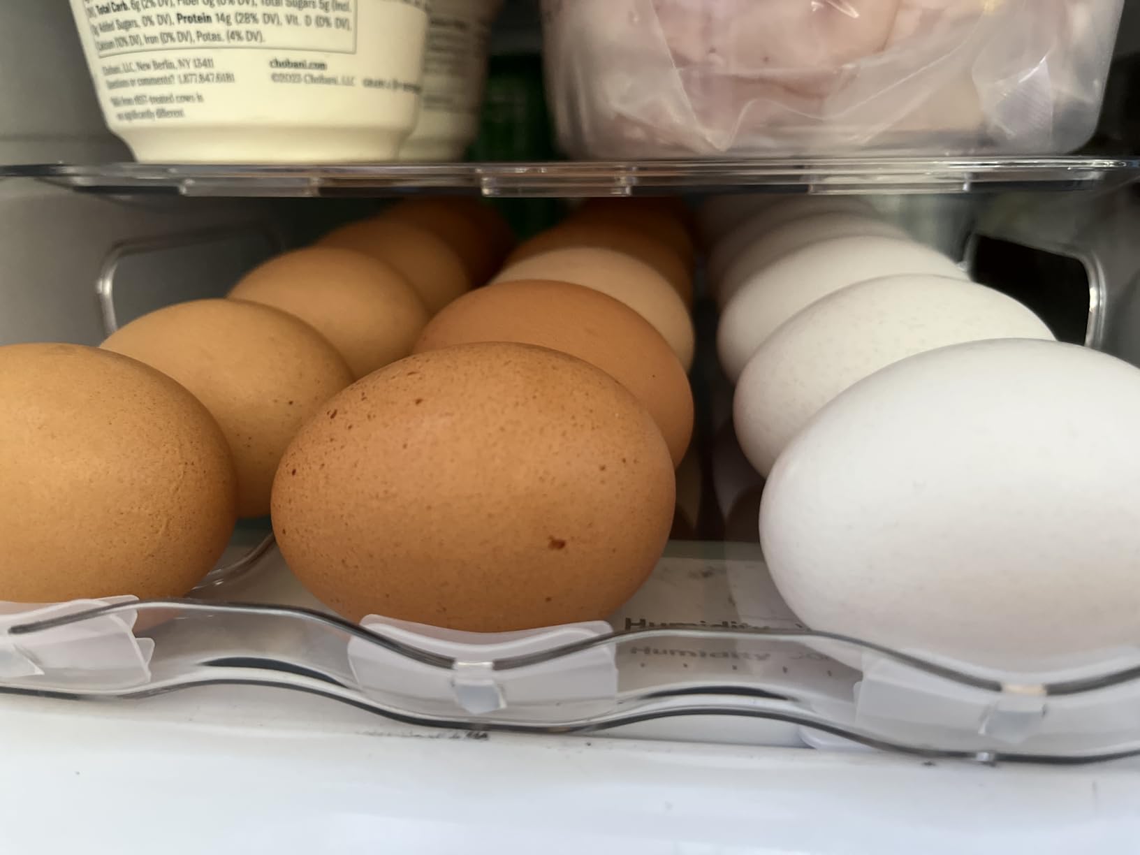SMRCAD 36-Egg Holder for Fridge with Silicone Bumpers, Auto-Rolling Desigin customer photo 2