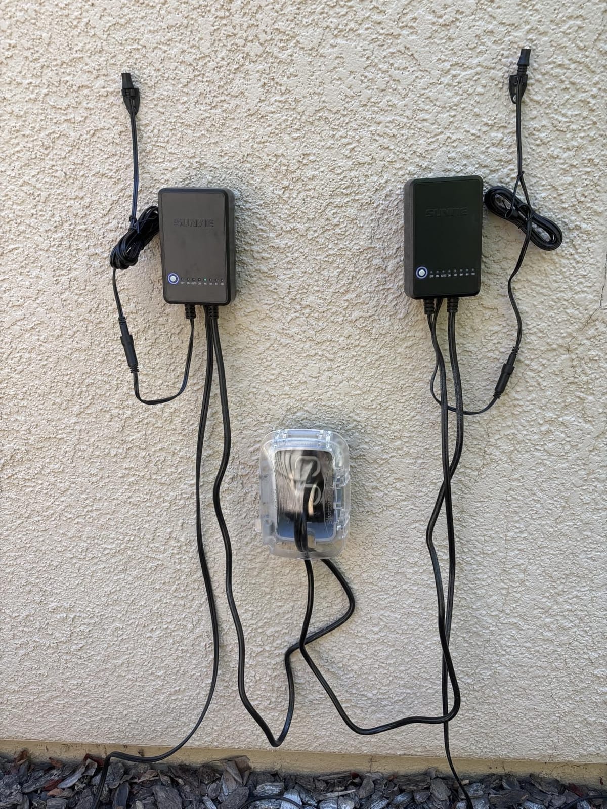 SUNVIE All-in-One LED Low Voltage Landscape Lighting Kit Dusk to Dawn 12PCS | 3000K Landscape Lights with Transformer Connectors 100FT Wire, Waterproof Low Voltage Landscape Lights for Garden Yard House customer photo 2