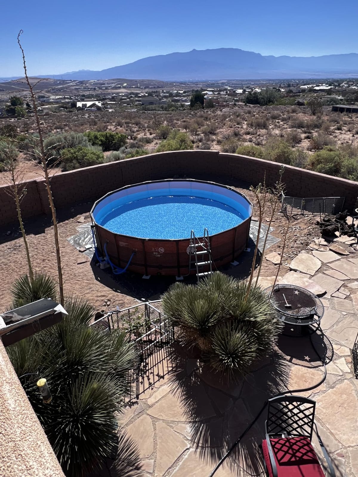 UIRWAY 500D Winter Pool Cover 18FT Round [Upgraded Heavy Duty Thick Fabric] | New Super Windproof Gel-Coated Tarp Straps, Fit Round Pool Covers for Above Ground Pools, Snug Fit, Tear & UV Resistant customer photo 1