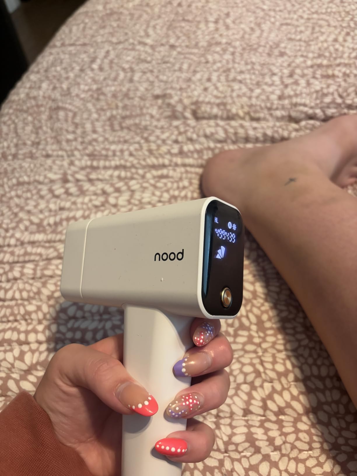 Nood Flasher Pro | IPL Laser Hair Removal Device, Forbes Best Product 2026 | Clinical-Grade Permanent Results At Home, CryoSoothe Tech with 5 Power Settings, Pain-Free 10 Min Sessions, Works Everywhere customer photo 1