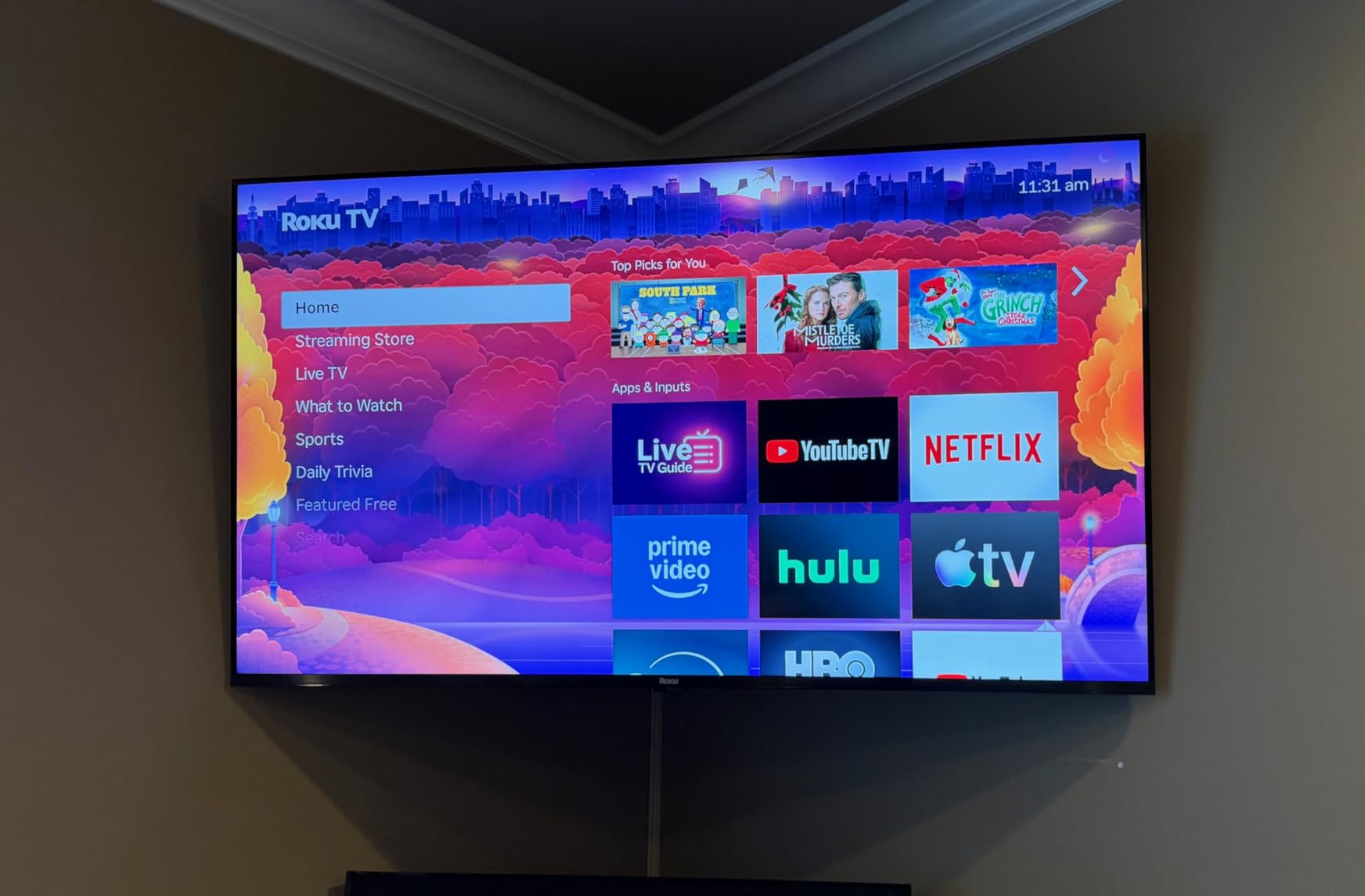 Roku 55-Inch Plus Series Smart TV - 4K QLED Mini-LED TV - RokuTV | Flat Screen Television with Dolby Vision & Wi-Fi for Streaming Live Local News, Sports - Enhanced Voice Remote customer photo 1