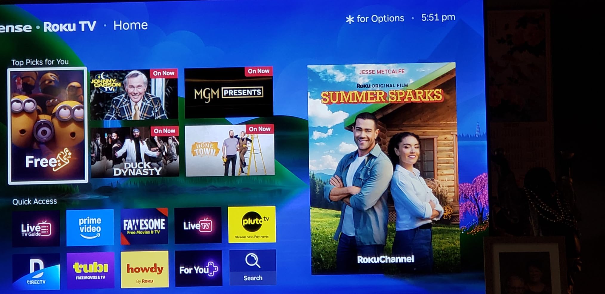 Roku 55-Inch Plus Series Smart TV - 4K QLED Mini-LED TV - RokuTV | Flat Screen Television with Dolby Vision & Wi-Fi for Streaming Live Local News, Sports - Enhanced Voice Remote customer photo 2