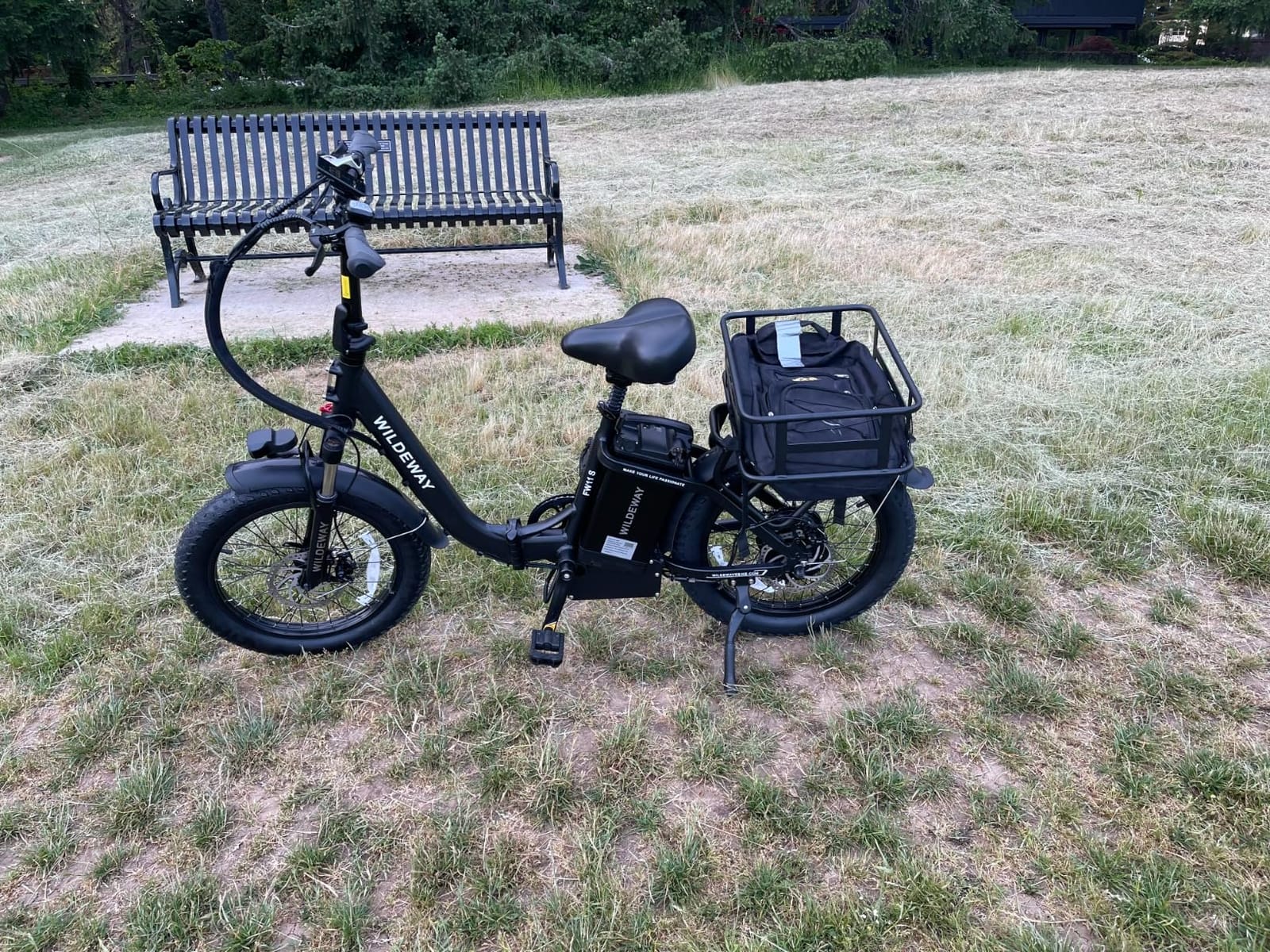 Wildeway 2300W Dual Motor Electric Bike SummitX 32Ah/60Ah Battery E-Bike 90 Miles Long Range 28MPH Foldable 20x4.0 Fat Tire Ebike for Adult Hydraulic Brake Delivery Commuting Bicycle 2 Seat customer photo 1