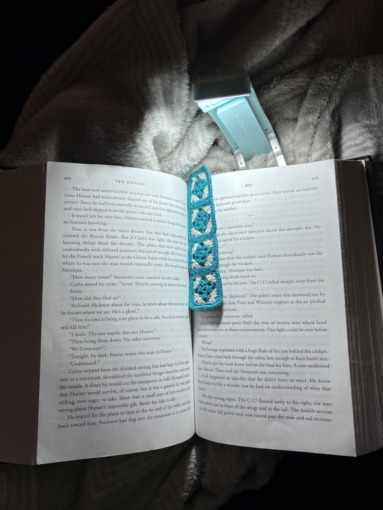 Glocusent USB Rechargeable Book Light, Portable Clip-on LED Reading Light customer photo 2