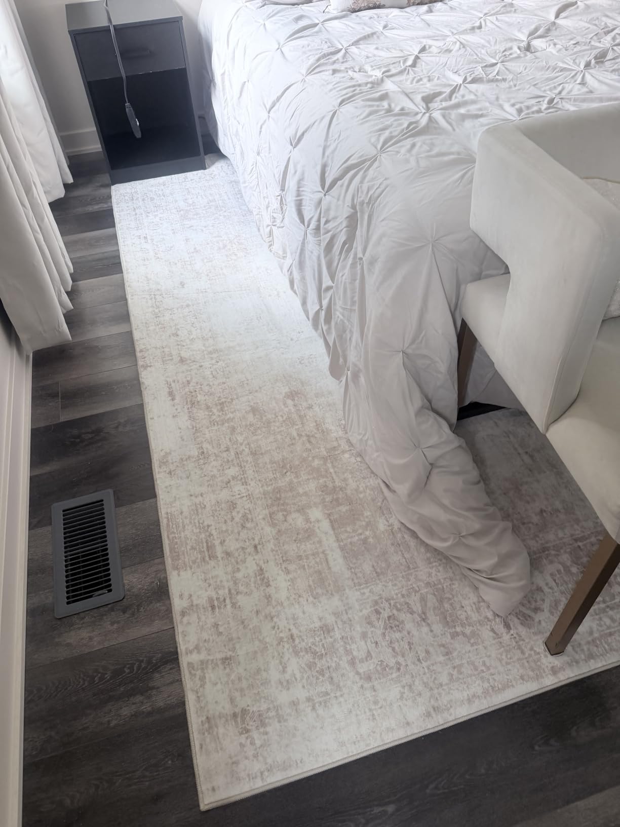 Area Rug 9x12 Washable Rug, Vintage Boho Medallion Rugs Non-Slip Soft Low Pile Large Distressed Rug Indoor Retro Carpet for Living Room Bedroom Dining Room Home Office (Beige, 9'x12') customer photo 1