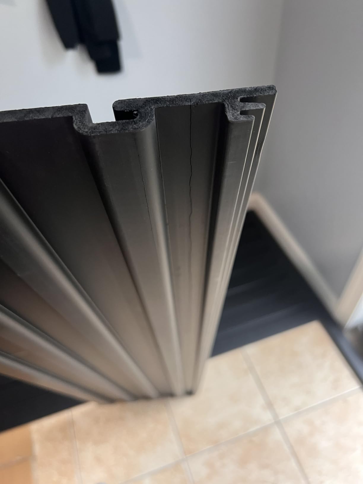 VEVOR Slat Wall Paneling, 8 x 4 ft, PVC Garage Slatwall without Accessories, Black Slat Wall Easy-to-Install Adjustable Slatwall Panel with Coupling Structure & DIY Cutting, Fits for Storage & Display customer photo 1
