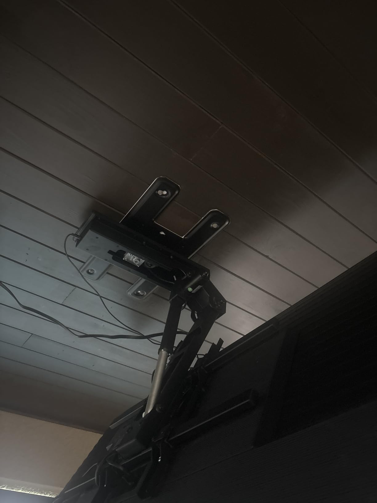 VIVO Swivel Electric Ceiling TV Mount, 37 to 70 in Screens, MOUNT-E-FD75C-S | Black, Swiveling, Large Motorized Flip Down, Flat Roof VESA Mount, Heavy Duty Steel, App and Voice Control, Holds 99 lbs customer photo 1