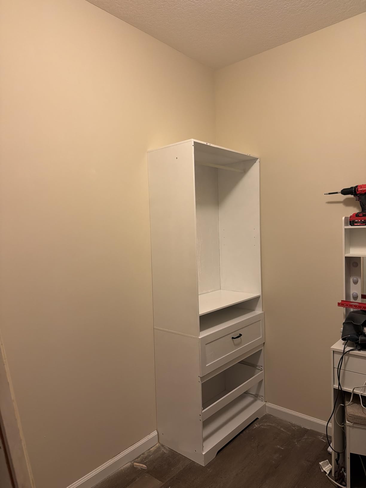IRONCK Freestanding Closet System with Adjustable Shelves & 3 Drawers customer photo 2