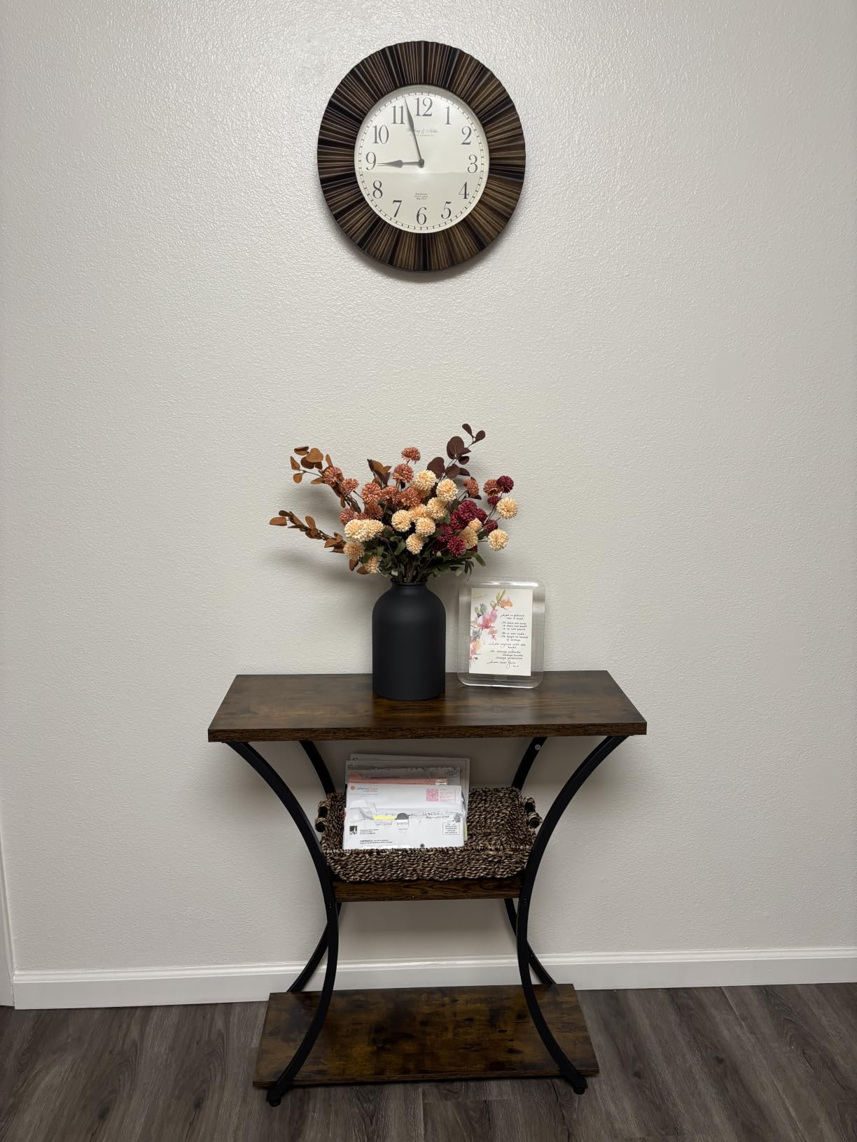 BLOSMON Faux Flowers Table Centerpiece for Dining Room, Fall Flower in Vase customer photo 2