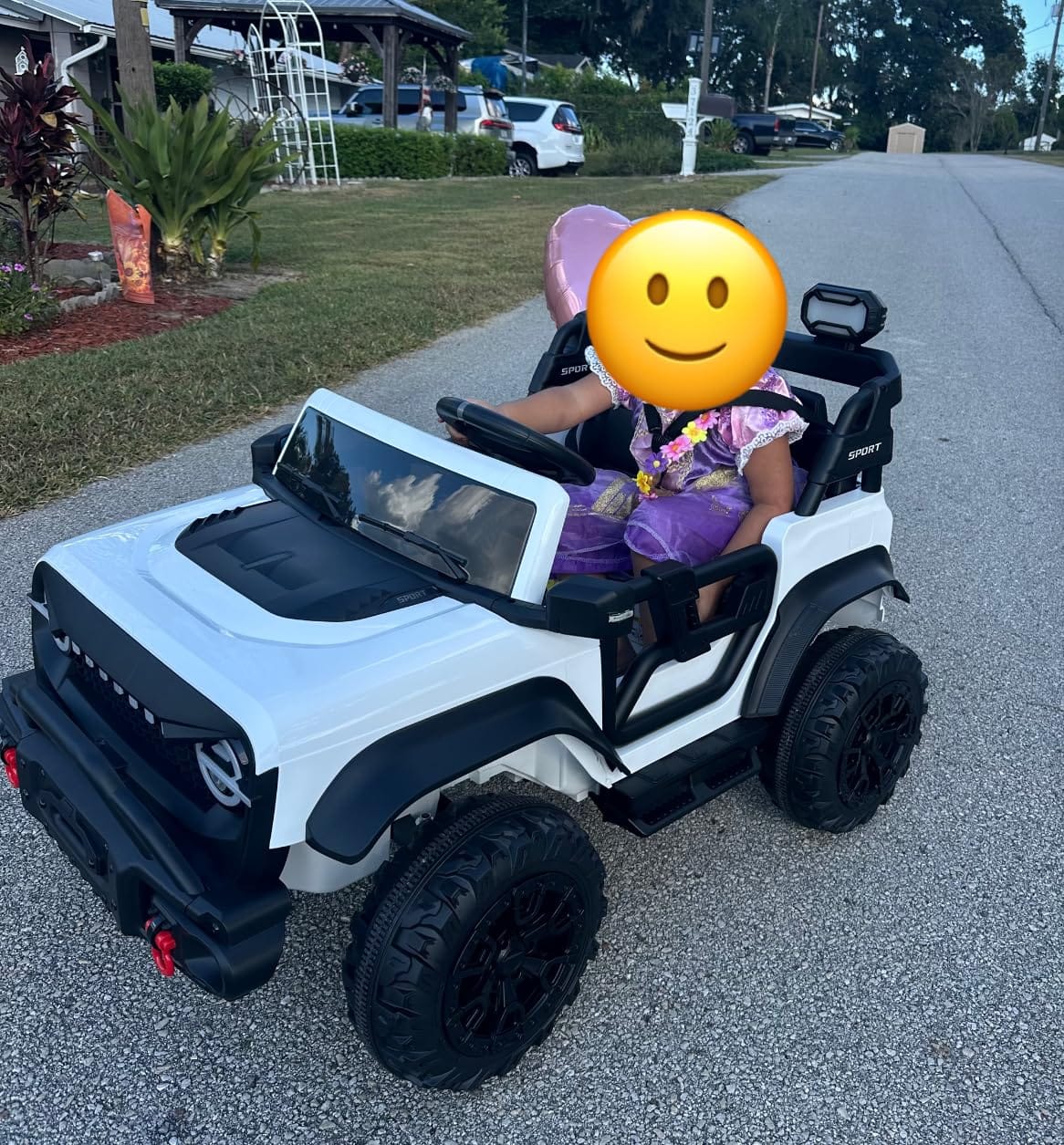 Best Choice Products Kids 24V 2-Seater Electric Ride On Car Truck w/ 132lb Weight Capacity, Parent Control, Bluetooth, LED Lights - Black customer photo 2