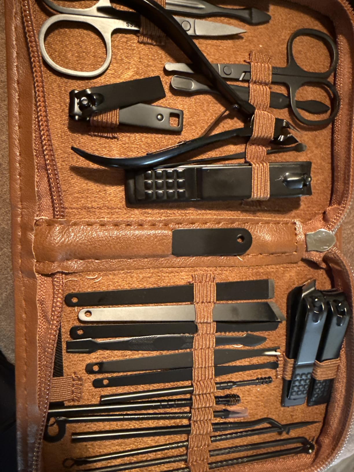 MINKINH Manicure Set Professional Nail Clipper Kit-26 Pieces for Men, Black customer photo 2