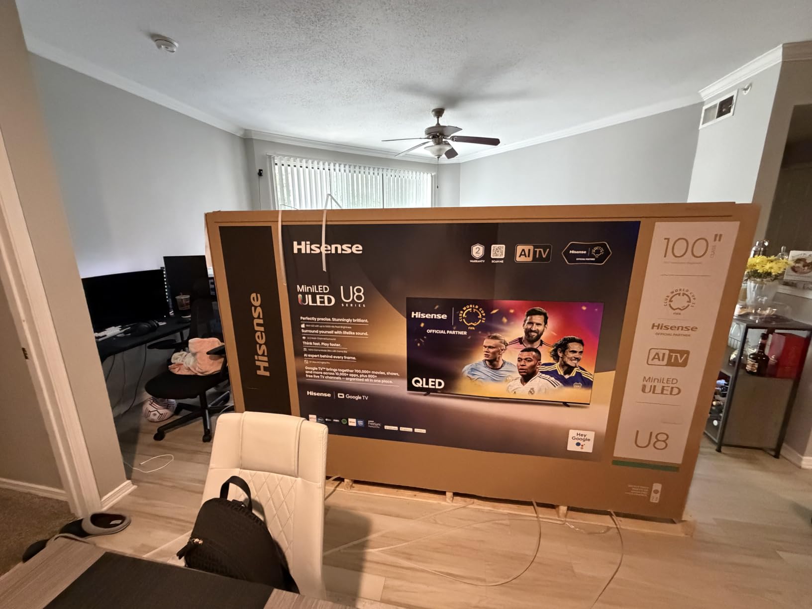55 inch U8 Series ULED Mini-LED 4K UHD Smart Google TV (55U8QG) QLED, Native 165Hz, VRR 288, Up to LD5600, 5000 Nits, HDR10+, Dolby Vision IQ Atmos, IMAX Enhanced, 4.1.2 Ch Audio customer photo 2