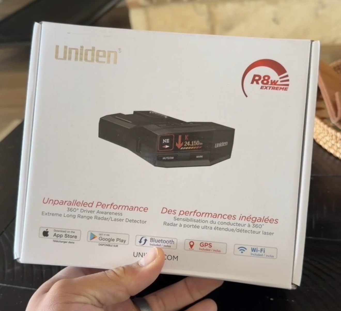Uniden R8W (new Model) Extreme Long Range Laser/Radar Detector, 360 Degree Awareness, Directional Arrows, Wi-Fi, Bluetooth, GPS, Real-Time Voice Alerts, Red Light & Speed Camera Alerts, R/TACH App customer photo 2