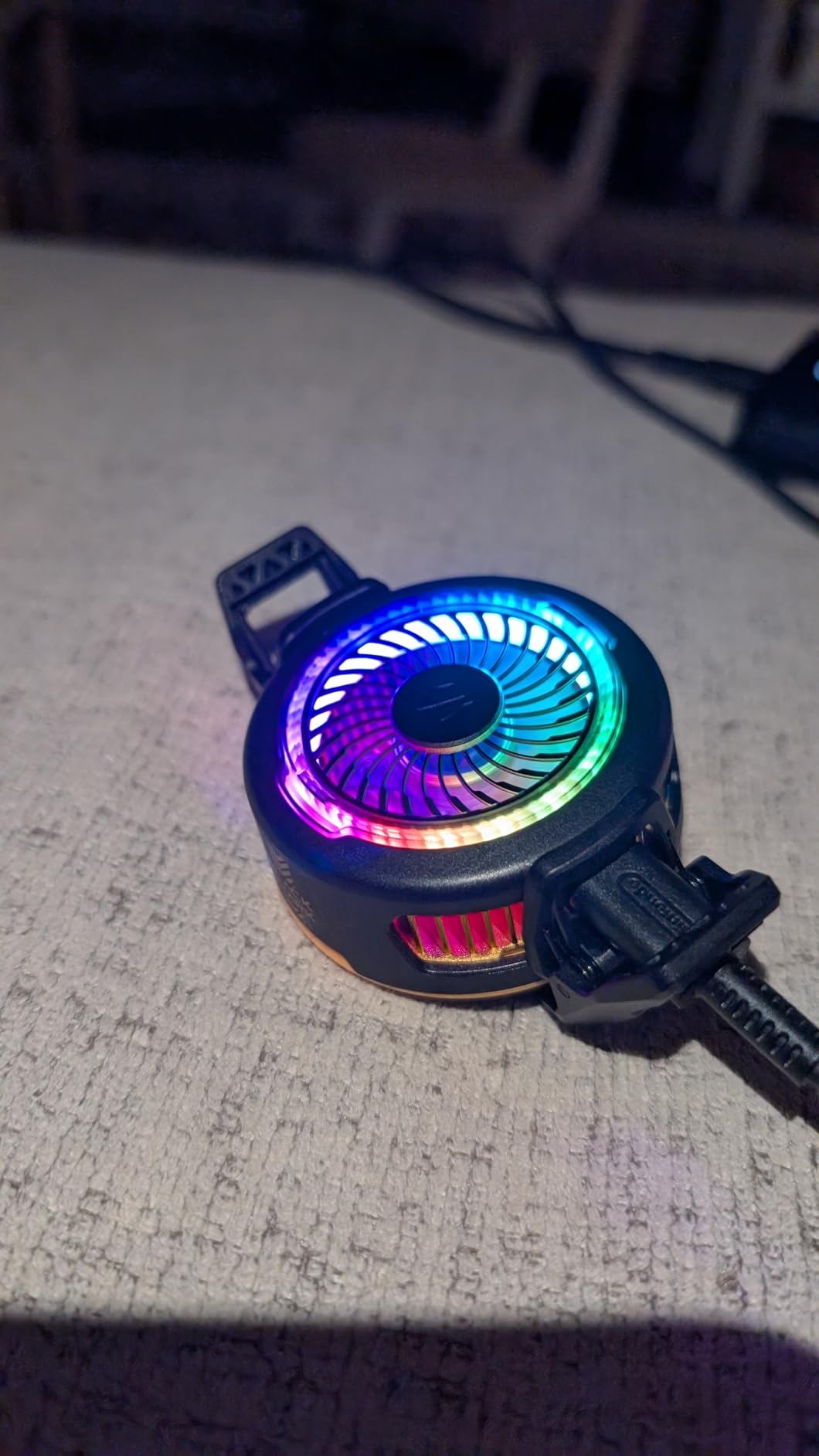 Black Shark FunCooler 5 Magnetic Cell Phone Cooler for Gaming, Portable Mobile Phone Cooling Fan with RGB Light, Cellphone Radiator for iPhone Magnetic Series/Android/Tablet/iPad (Black) customer photo 1