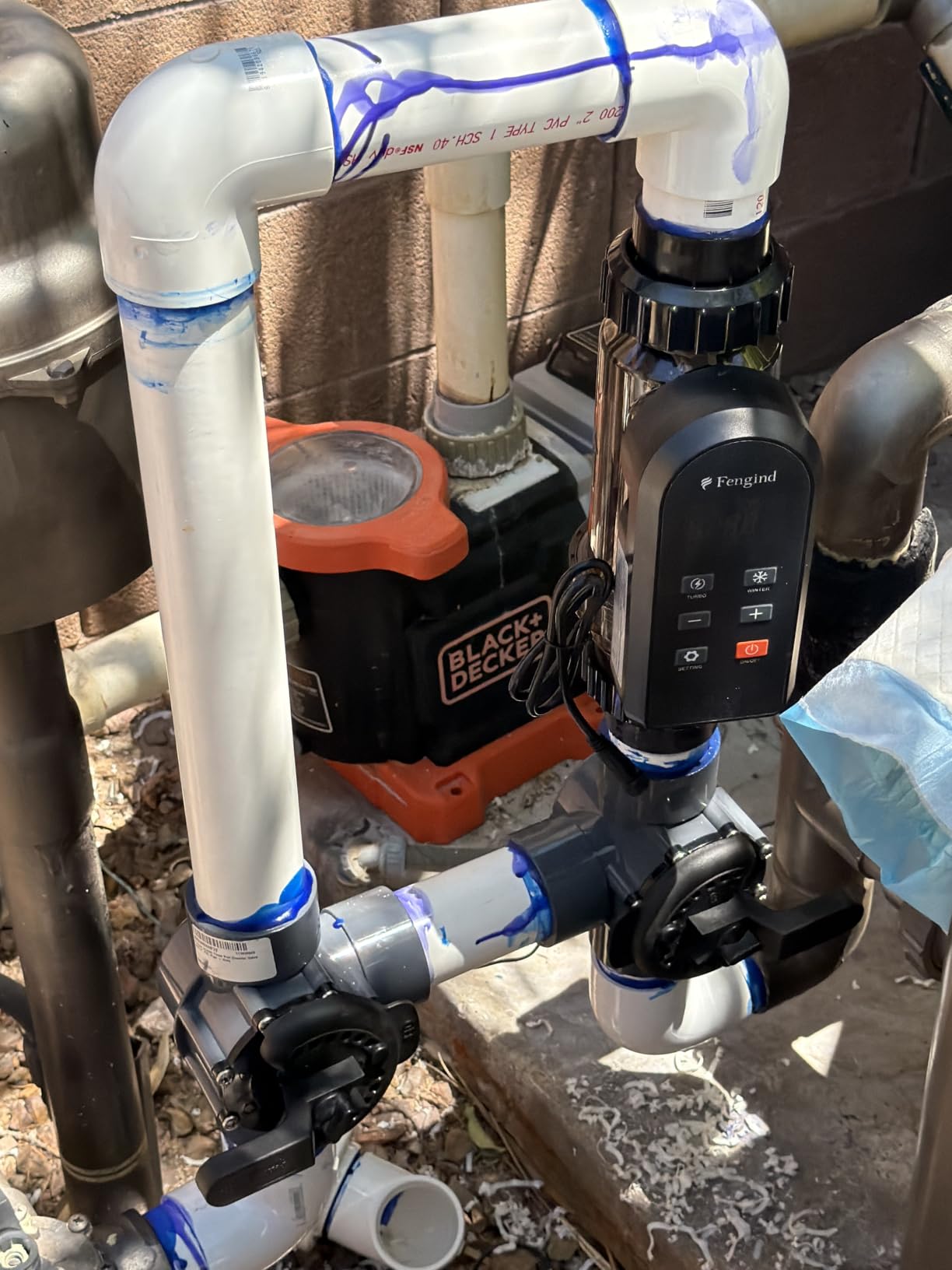 Smart Saltwater Pool Chlorinator System up to 15000 Gallons | Salt Water Chlorinator is Above Ground Pool with Built-in Wi-Fi & App Control,Titanium Plate Self-Cleaning Technology customer photo 2
