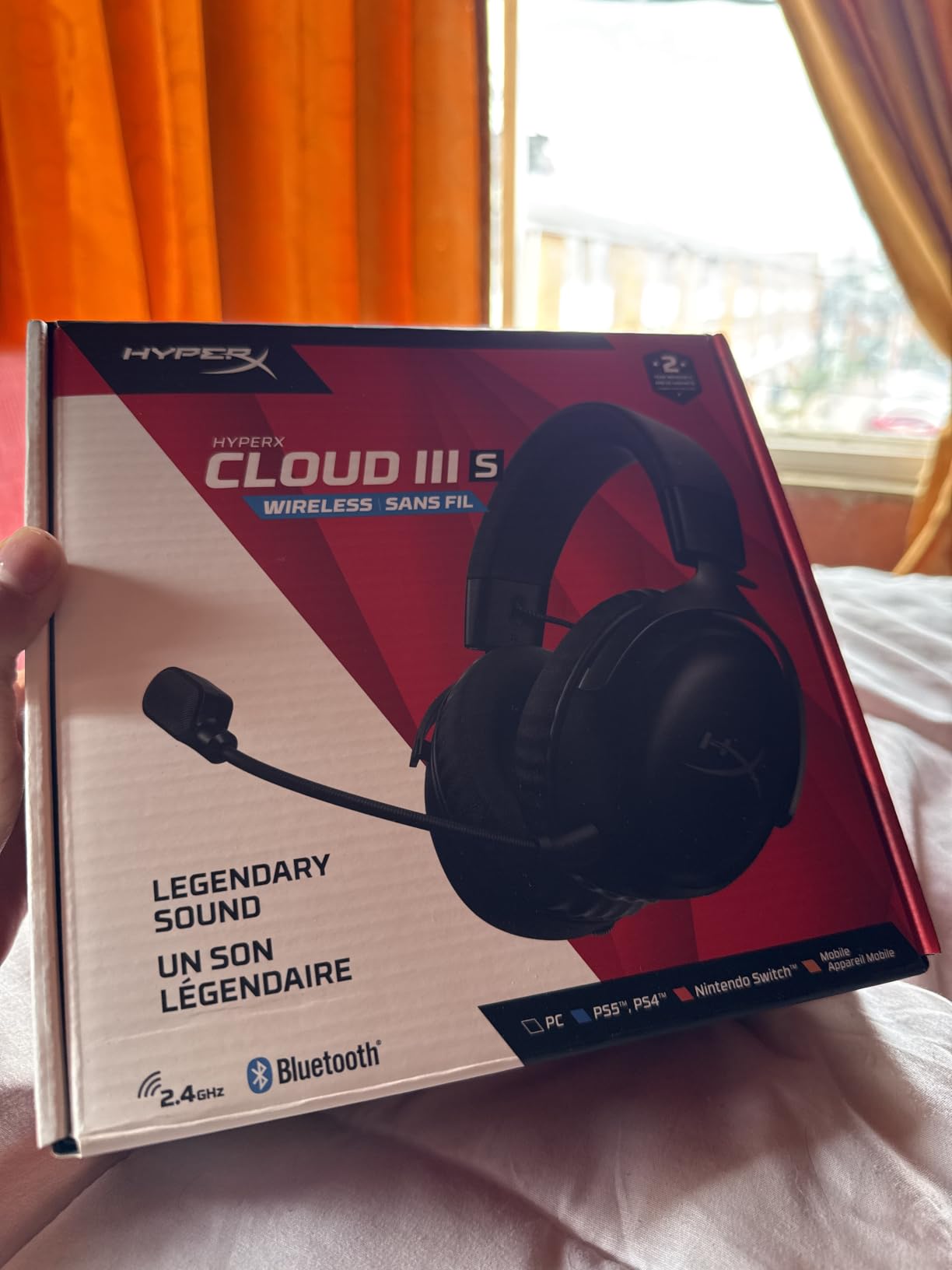 HyperX Cloud III S – Wireless Gaming Headset for Multi-Platform, 2.4GHz, Bluetooth, Battery Life up to 120 Hours 2.4GHz / 200 Hours Bluetooth, 53mm Angled Drivers, Detachable Mic – Black customer photo 2