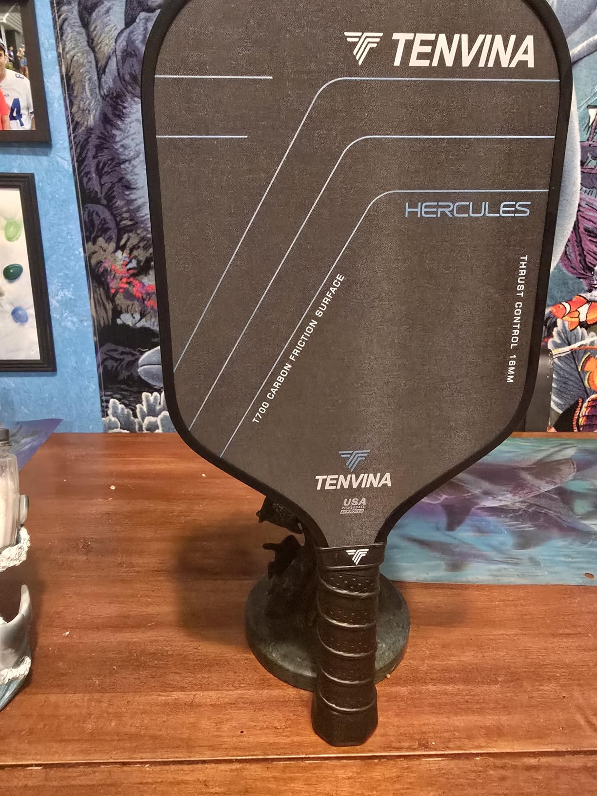 TENVINA Pickleball Paddles, Multi-Layer T700SC Textured Carbon Fiber Pickleball Paddle customer photo 2