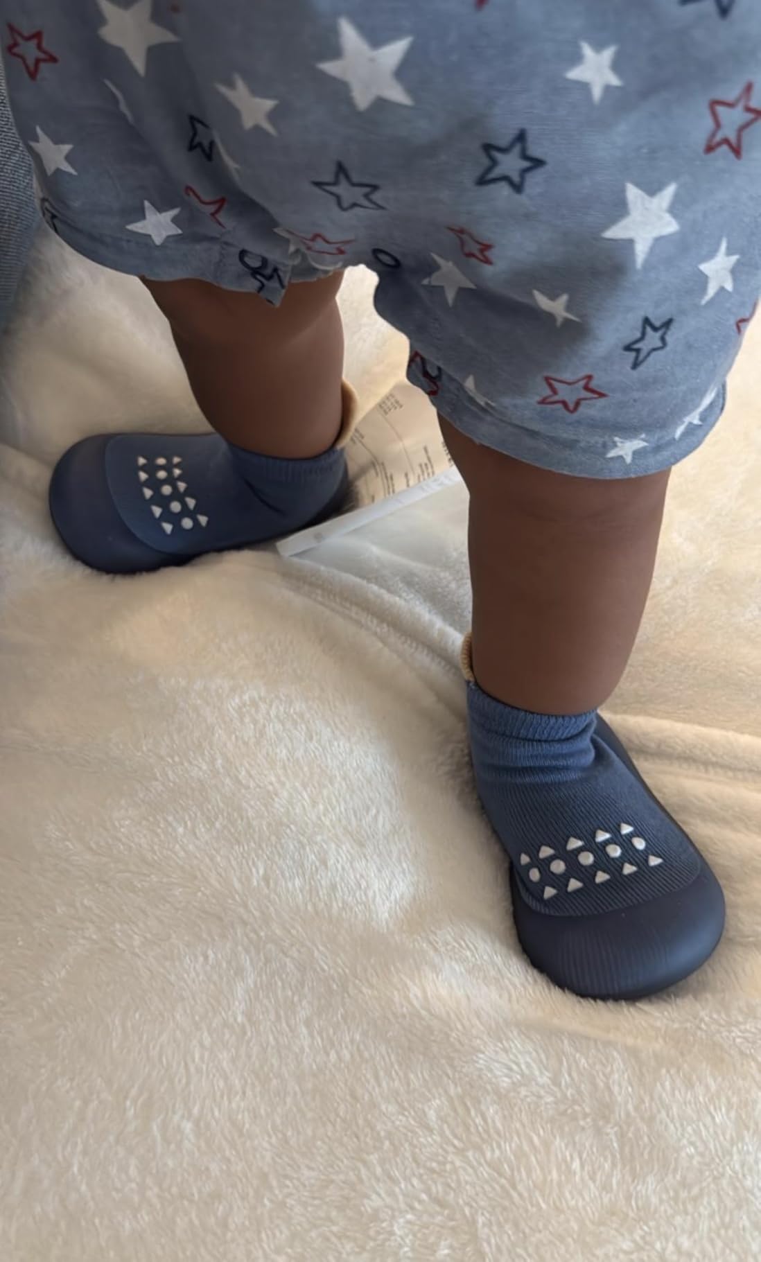 Hstyle Baby Sock Shoes Toddler Boys Walking Shoes Infant Slippers Sneakers customer photo 2