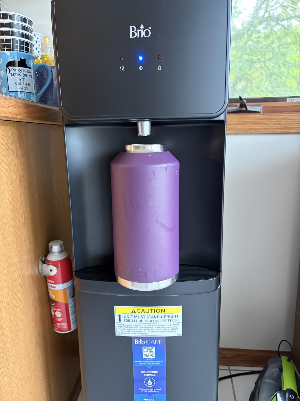 Brio 130 Series Bottom Load Water Cooler Dispenser for 5 Gallon Bottles, Hot, Room & Cold, Great for Home or Office, Child Safety Lock, Empty Bottle Alert, Energy Star 3.0, Black customer photo 1
