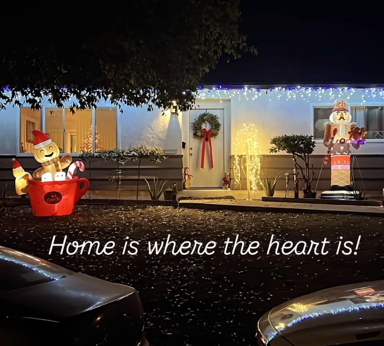 OurWarm 10FT Christmas Inflatable Outdoor Decoration, Giant Elf Inflatable Outdoor Christmas Blow up Yard Decorations with LEDs, Outdoor Christmas Inflatables for Outside Roof Lawn Holiday Xmas Decor customer photo 1