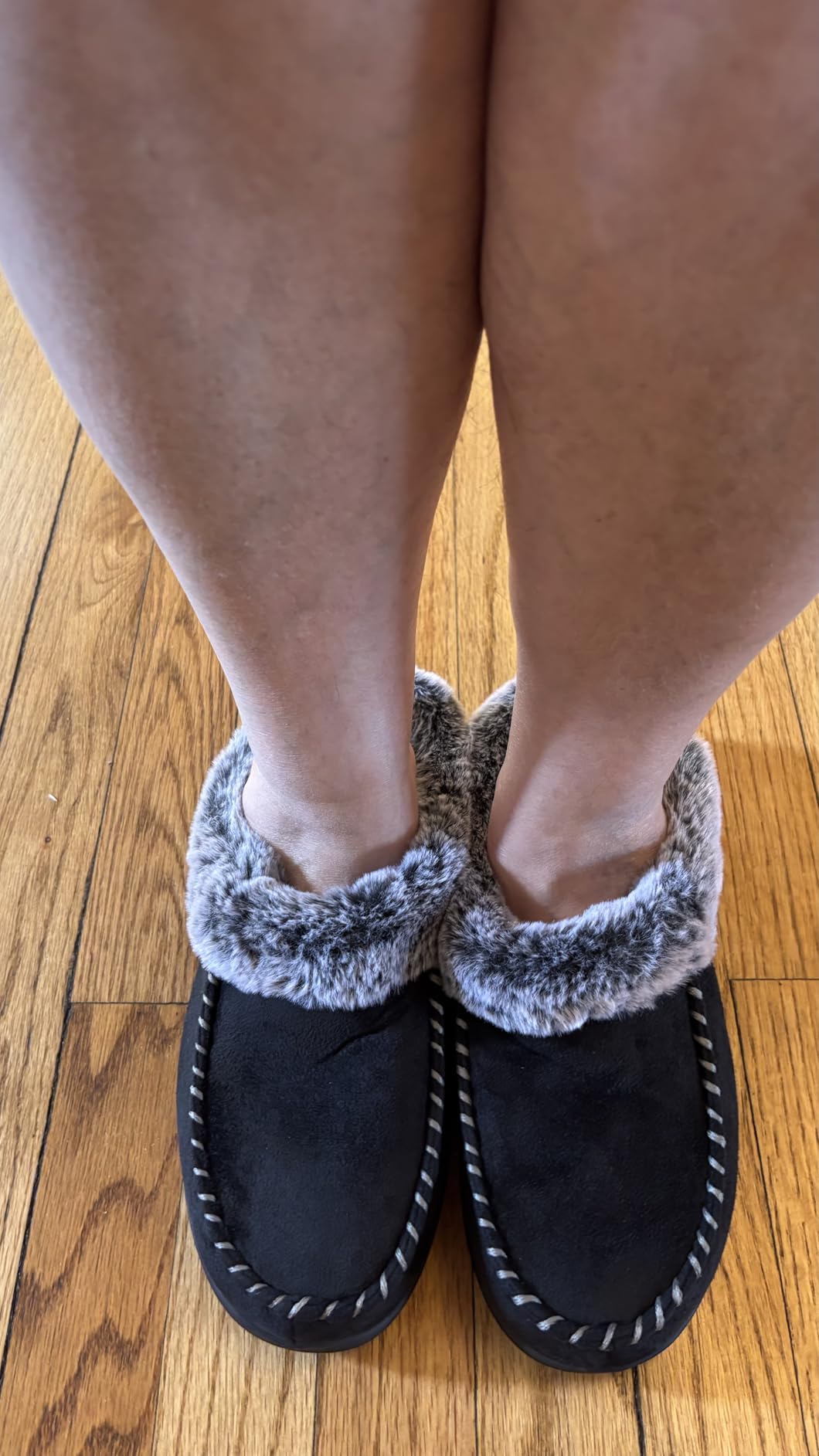 ULTRAIDEAS Women's Memory Foam Hard Bottom House Slippers customer photo 1