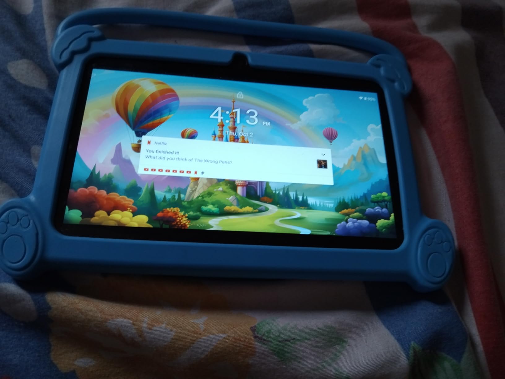 DIGITHINK Kids Tablet 7 inch 3-9 with Protective Case, 4GB (2GB+2GB Expand) RAM 32GB ROM, Toddler Tablets, Andriod Educational Learning Device,Prarent Control, Netflix,YouTube,aiwawa apps (Rose Red) customer photo 2