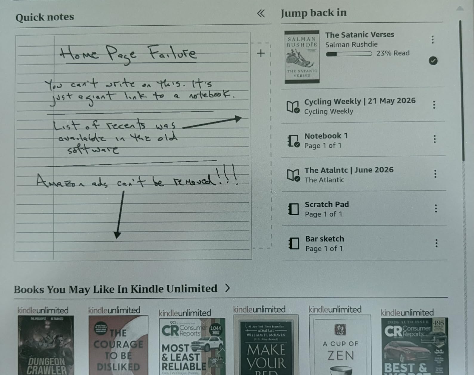 Amazon Kindle Scribe Colorsoft 64GB (newest model) — 11” paper-like color display with front light — One notebook to replace them all — Write in notebooks, docs, and books. Pen included - Fig customer photo 2