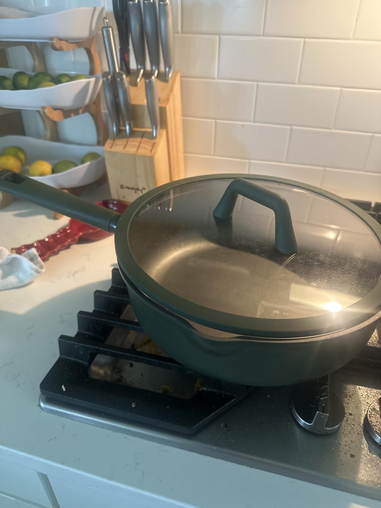 CAROTE 31pcs Pots and Pans Set, Nonstick Cookware Set | Egg Pan, Steamer & Durable Silicone Utensils, Even Heating, All-Stovetop Compatible, Green customer photo 1
