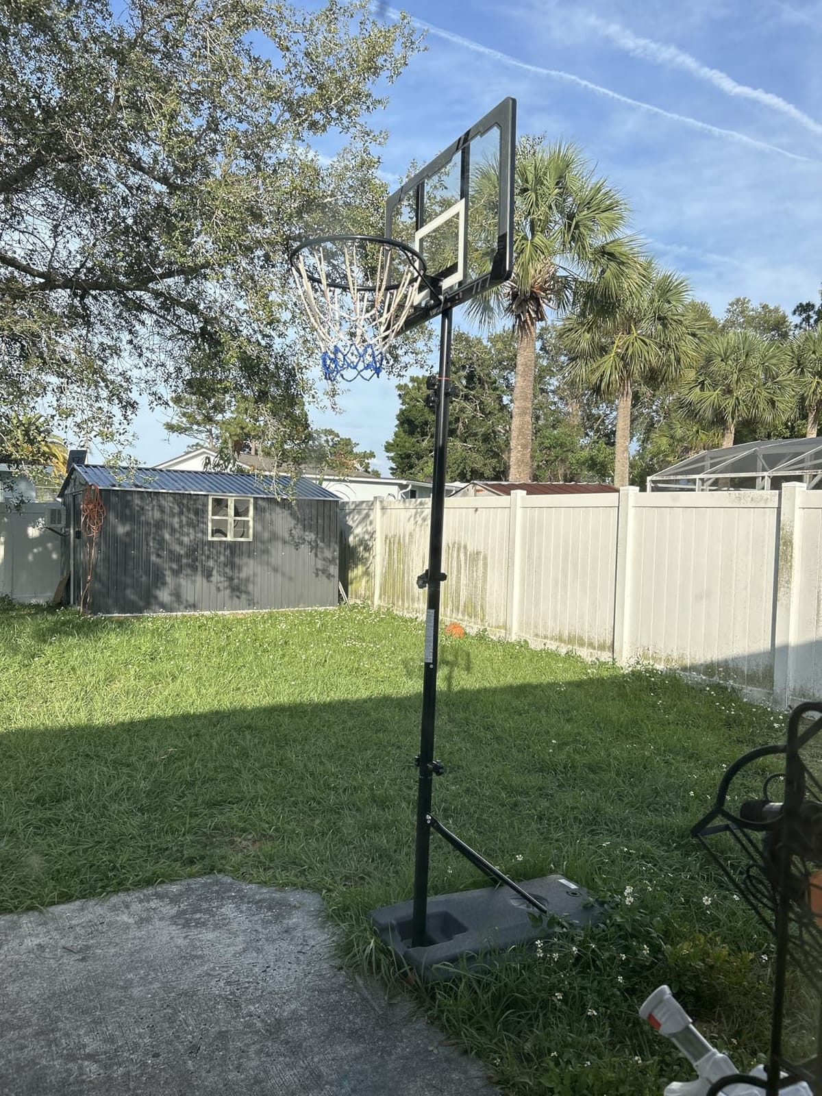 G GX9 In-Ground Basketball Hoops 7-10ft Adjustable with Crank, Outdoor Inground Basketball Goal System with 45-54 Inch Shatterproof Backboard customer photo 1