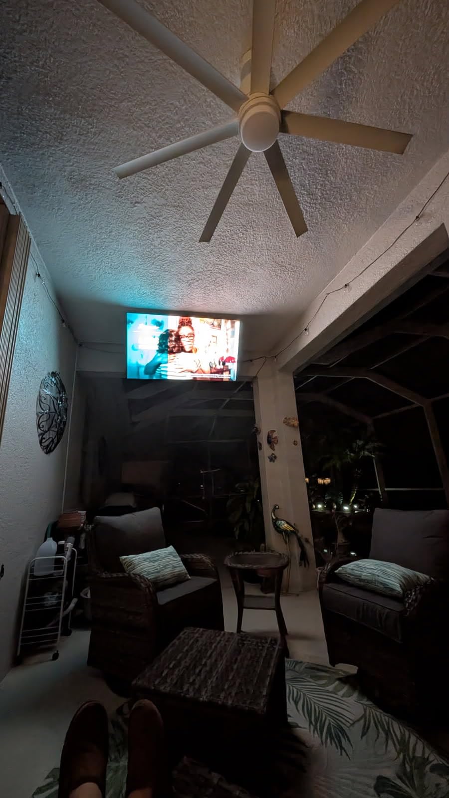 monTEK Motorized Ceiling TV Mount with Remote for 37-75 Inch TVs | Electric TV Mount Motorized Drop Down, for Flat and Pitched Roof, Holds up to 99 lbs, 4X Load Tested, App and Voice Control customer photo 1