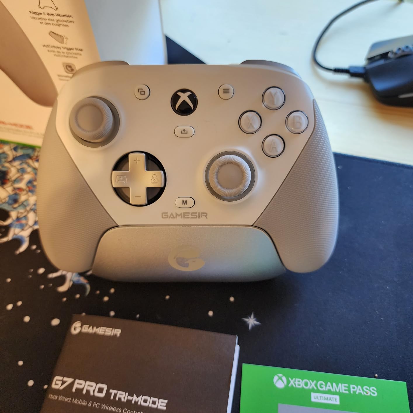 GameSir G7 Pro Wired Controller for Xbox Series X|S, Xbox One, Wireless Gamepad for PC&Android with TMR Sticks, Hall Effect Analog Triggers, 1000Hz Polling Rate, 3.5mm Audio Jack - White customer photo 2