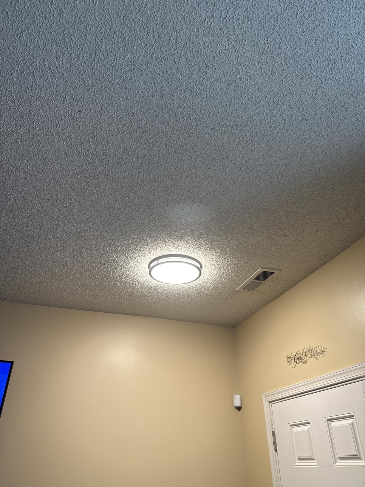 hepside 13inch Flush Mount Ceiling Light Fixture 2 Pack, Dimmable & 5 Color Temperatures Ceiling Light Black, 24W 3000K-6500K Adjustable Ceiling Lamps for Bathroom Bedroom Hallway customer photo 1