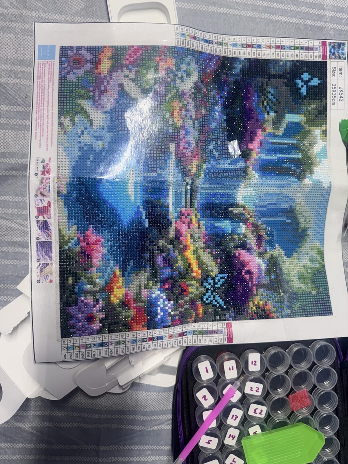 5D Forest Landscape Diamond Art kits for Adults Beginners 13.7x 13.7 Inch customer photo 2