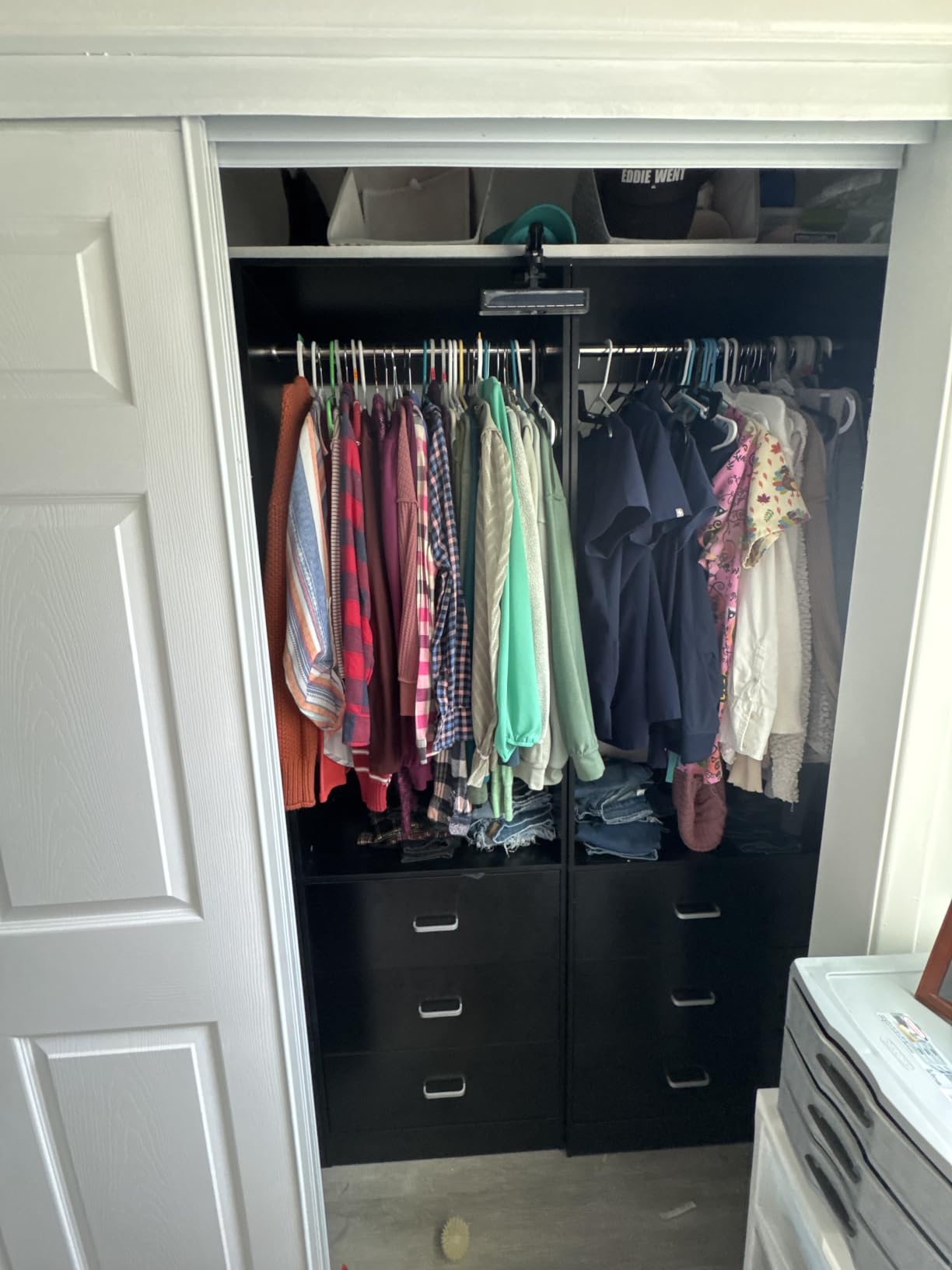 Besiost Closet Systems with 12 Wood Drawers, Closet System Set of 4 customer photo 1