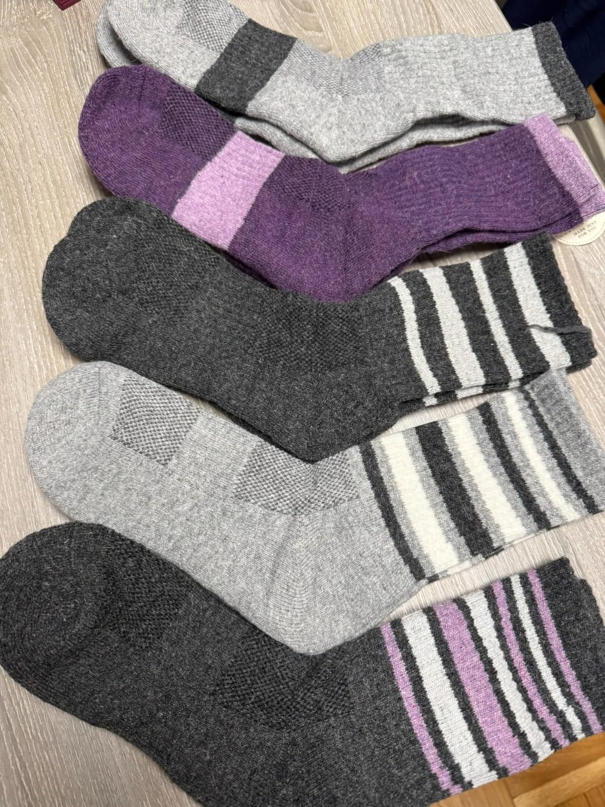 EBMORE 5 Pairs Womens Merino Wool Hiking Socks Thermal Warm Winter Boot Crew Cushion Work Gift Socks customer photo 2