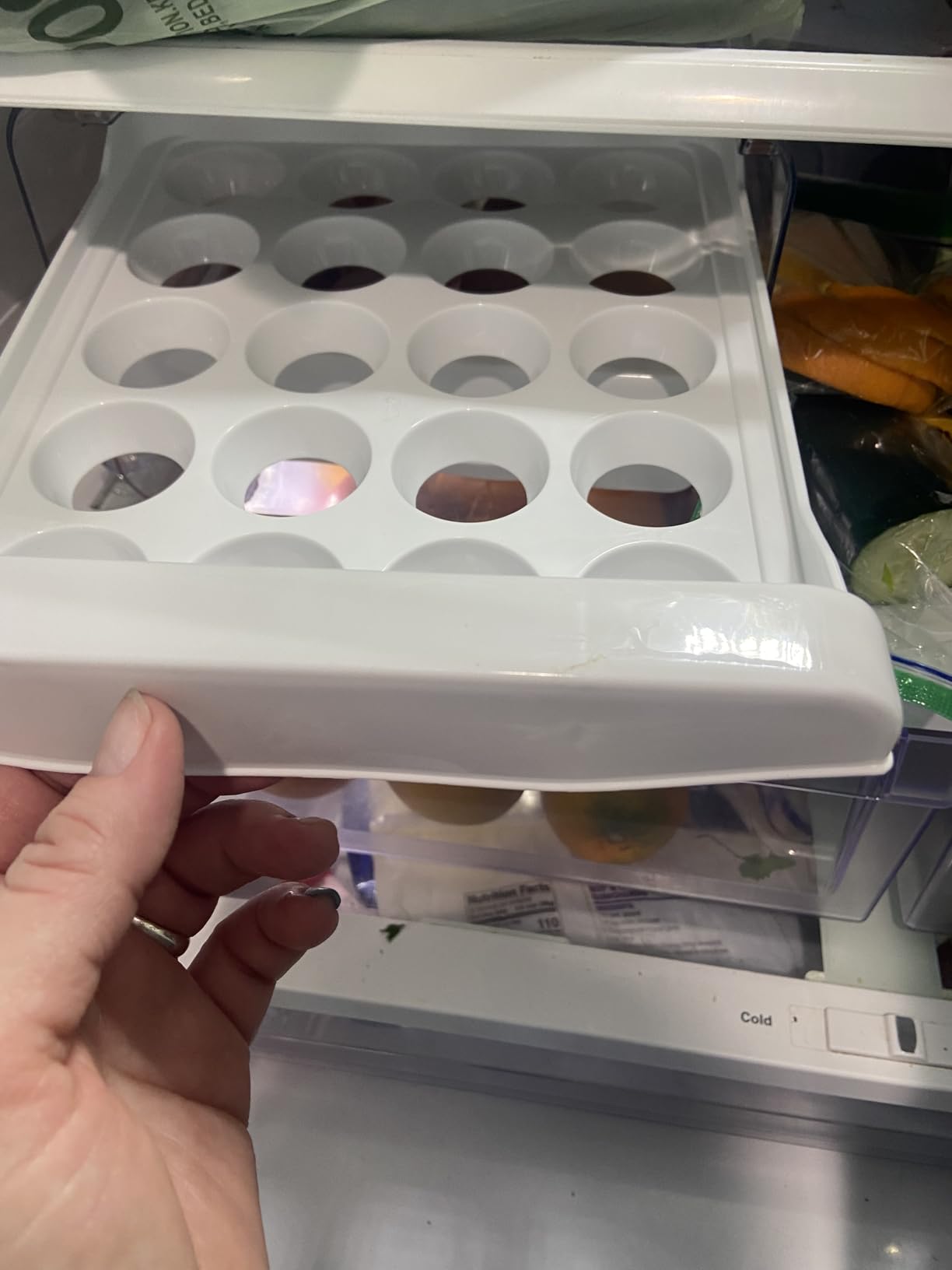 Egg Holder for Fridge, 40-Egg Refrigerator Organizer with Drawers customer photo 1