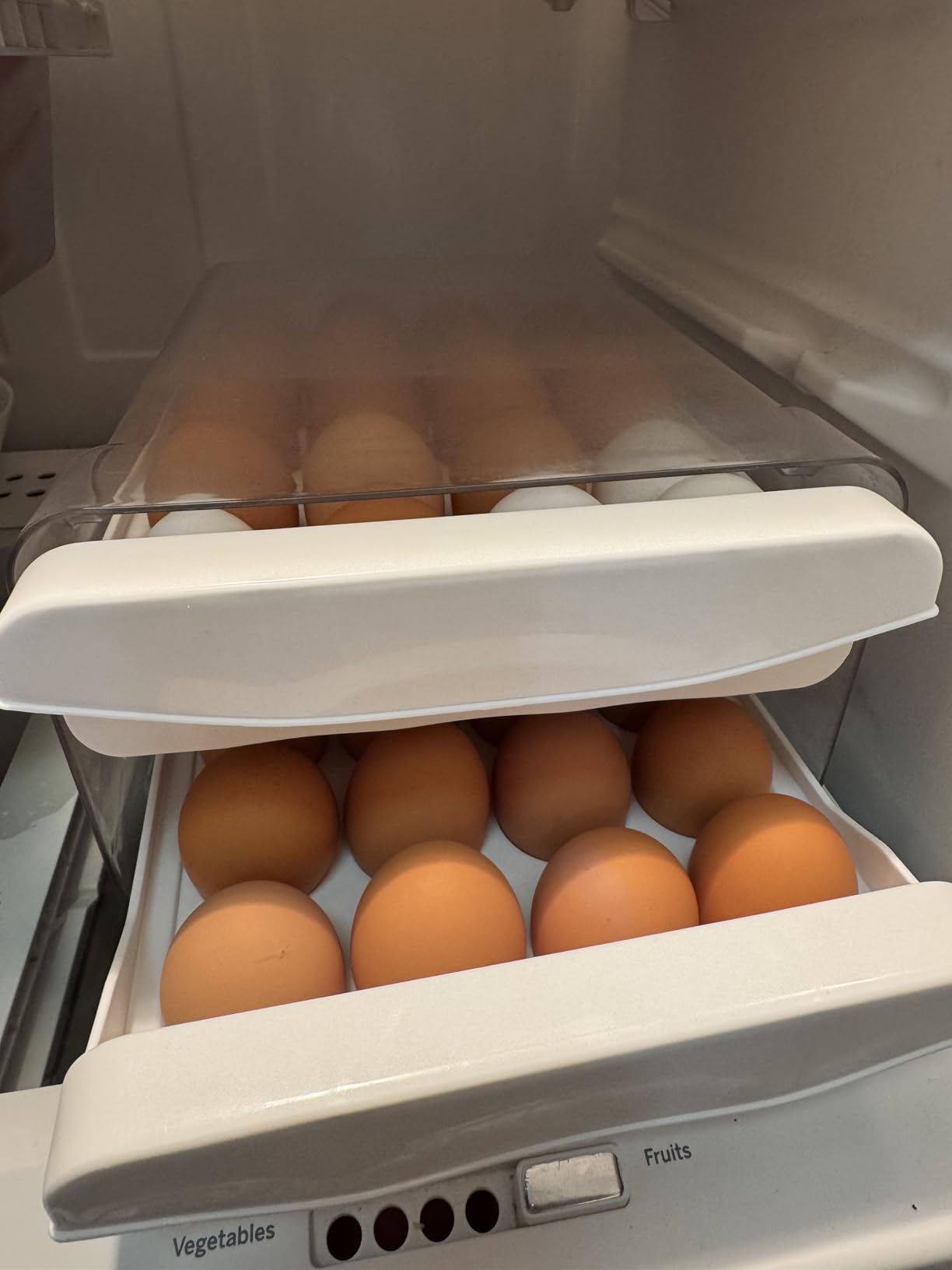 Egg Holder for Fridge, 40-Egg Refrigerator Organizer with Drawers customer photo 2