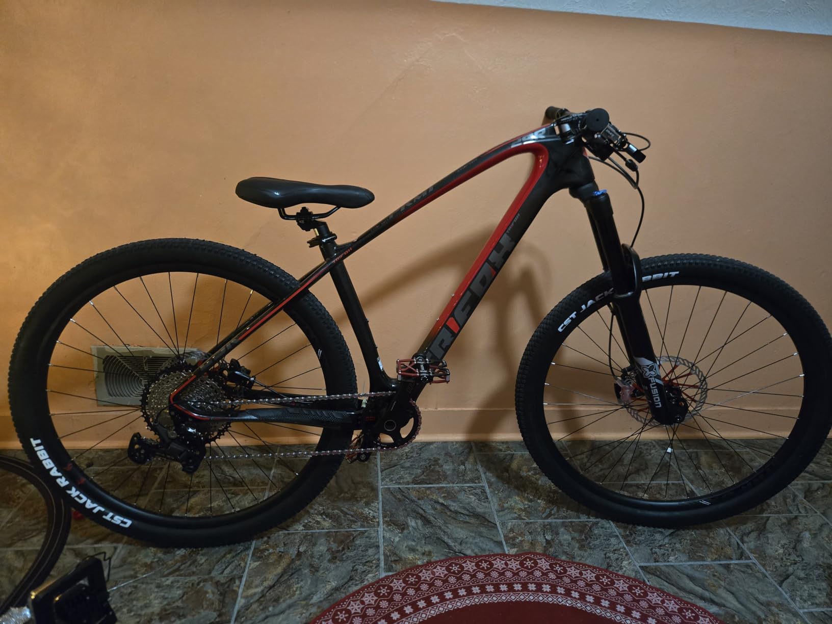TRIFOX Carbon Fiber Mountain Bike with Shimano M6100 Deore Groupset 12-Speed,Carbon Fiber Frame,Hydraulic Fork 130mm Travel,29er Mountain Bike for Adult 17/19 inch customer photo 1