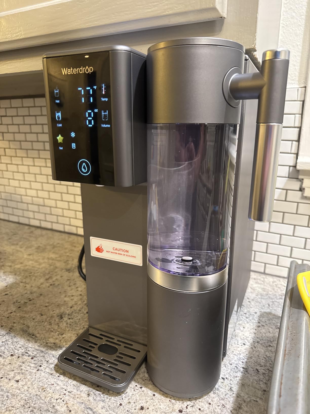 Waterdrop A2 Reverse Osmosis Water Filter System, Instant Hot & Cold Water | 5-Stage Filtration, 6 Temperature Settings, Hot & Cold & Room-Temp Water, 3:1 Pure to Drain, Installation-Free Countertop RO customer photo 2