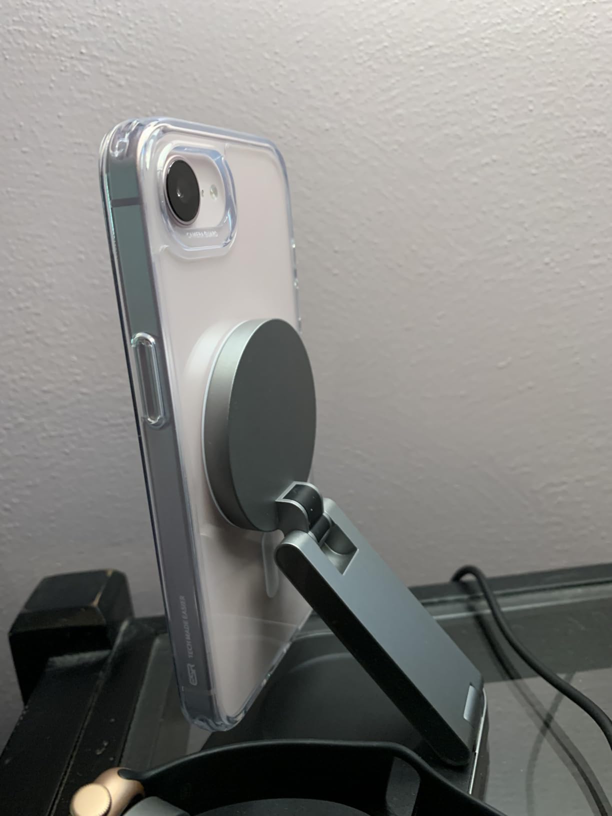 3-in-1 Charging Station for Apple Device, Qi2 25W Certified Magnetic Wireless Foldable Fast Charger Stand Compatible with MagSafe for iPhone 17e/17/16/15/14/13/12/Air Series, Apple Watch & AirPods customer photo 2